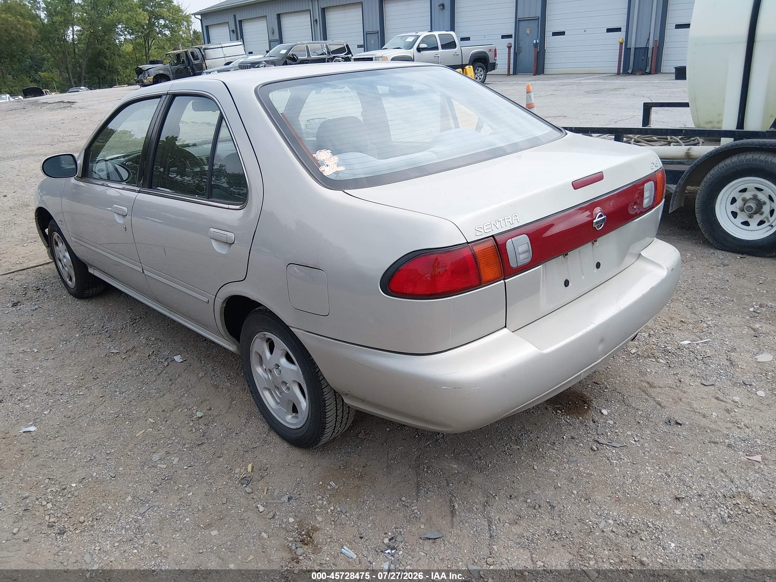 1999 Nissan Sentra Gxe/xe Gray vin: 1N4AB41D4XC705583