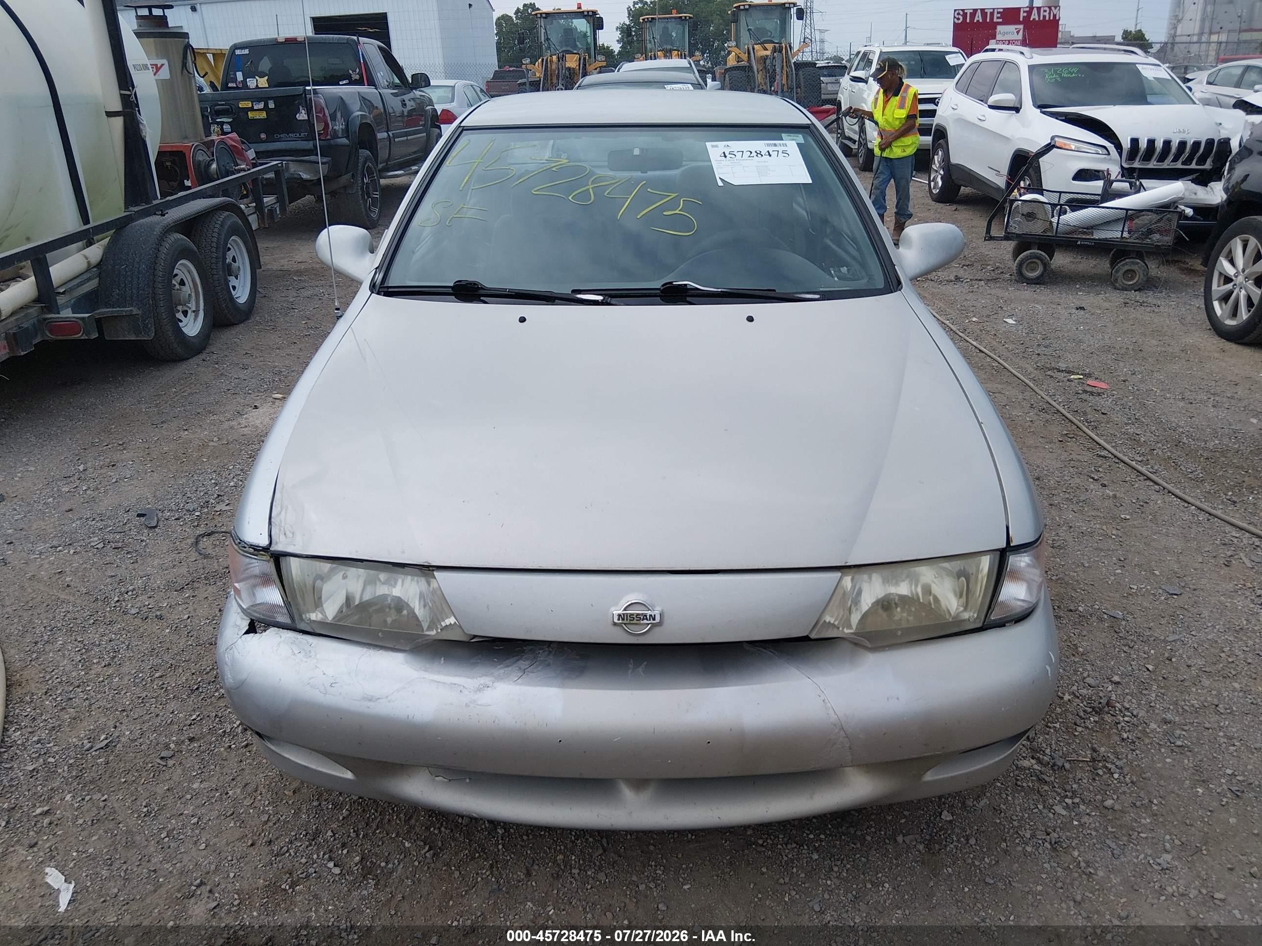 1999 Nissan Sentra Gxe/xe Gray vin: 1N4AB41D4XC705583