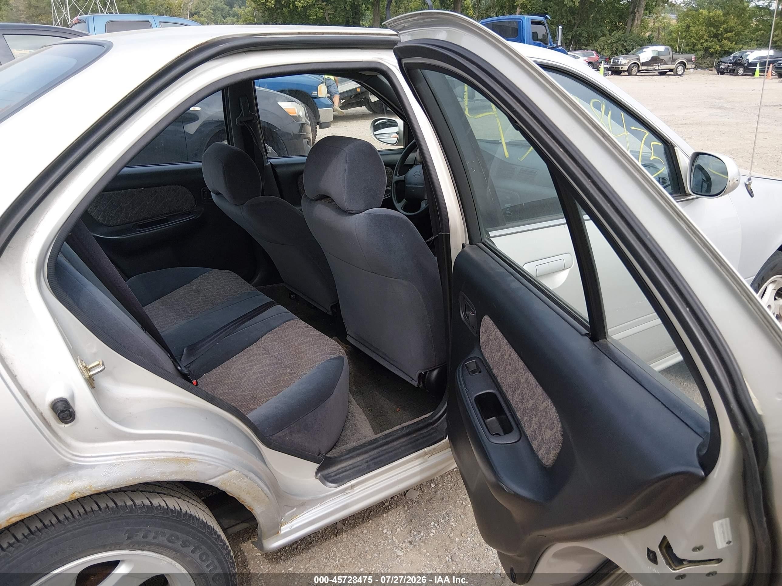 1999 Nissan Sentra Gxe/xe Gray vin: 1N4AB41D4XC705583