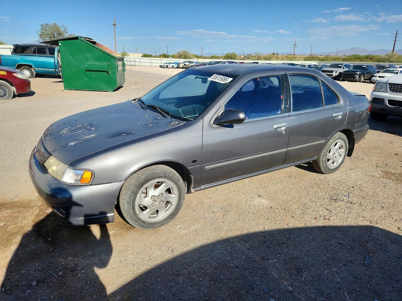 1999 Nissan Sentra Xe Gray vin: 1N4AB41D4XC713697