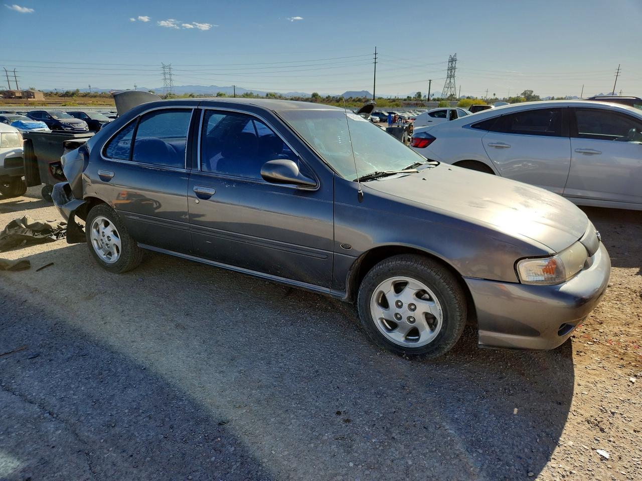 1999 Nissan Sentra Xe Gray vin: 1N4AB41D4XC713697