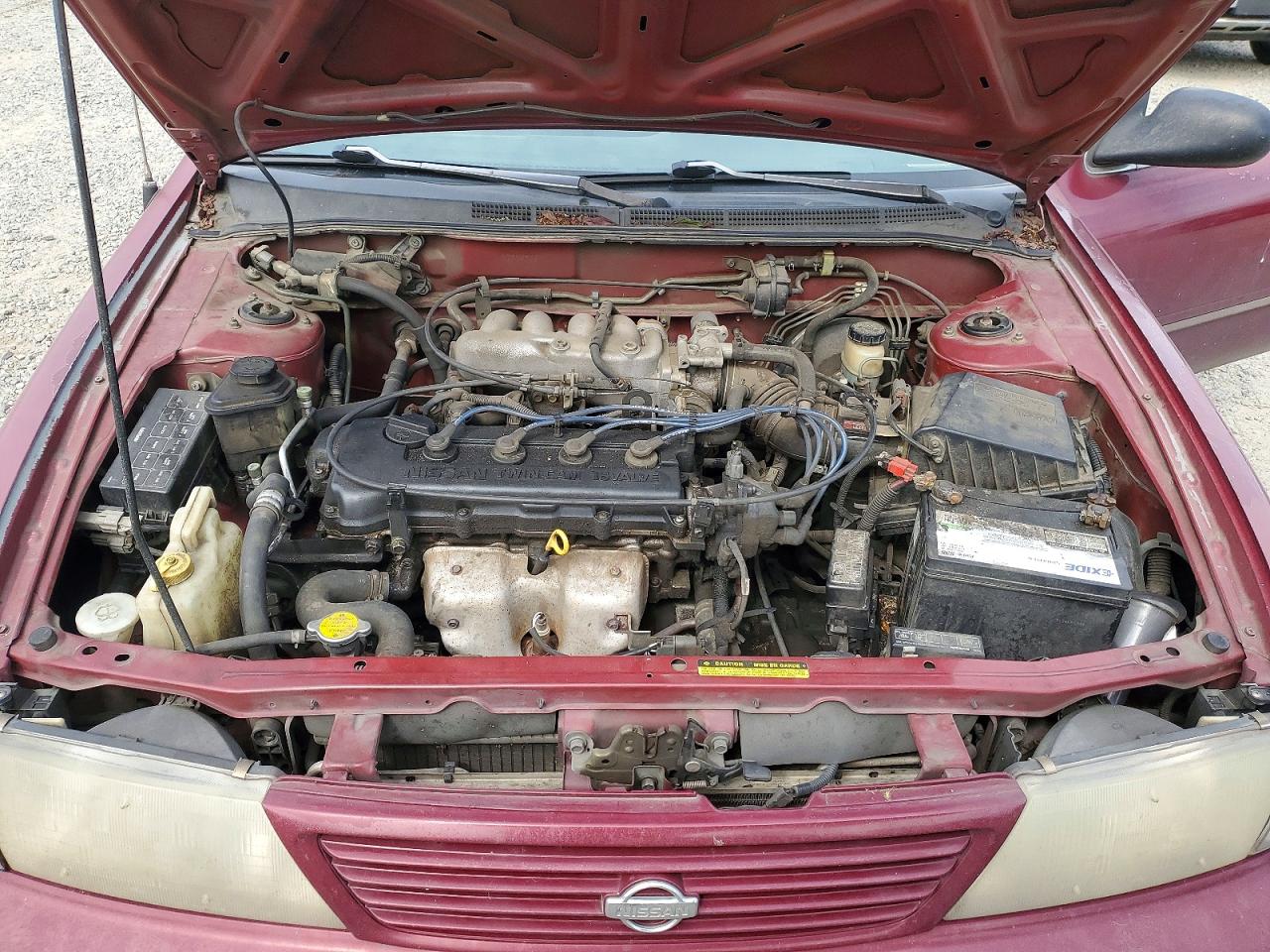 1995 Nissan Sentra Base Burgundy vin: 1N4AB41D5SC754722