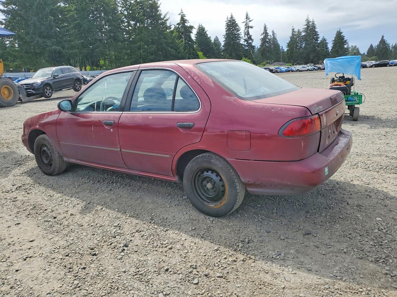 1995 Nissan Sentra Base Burgundy vin: 1N4AB41D5SC754722