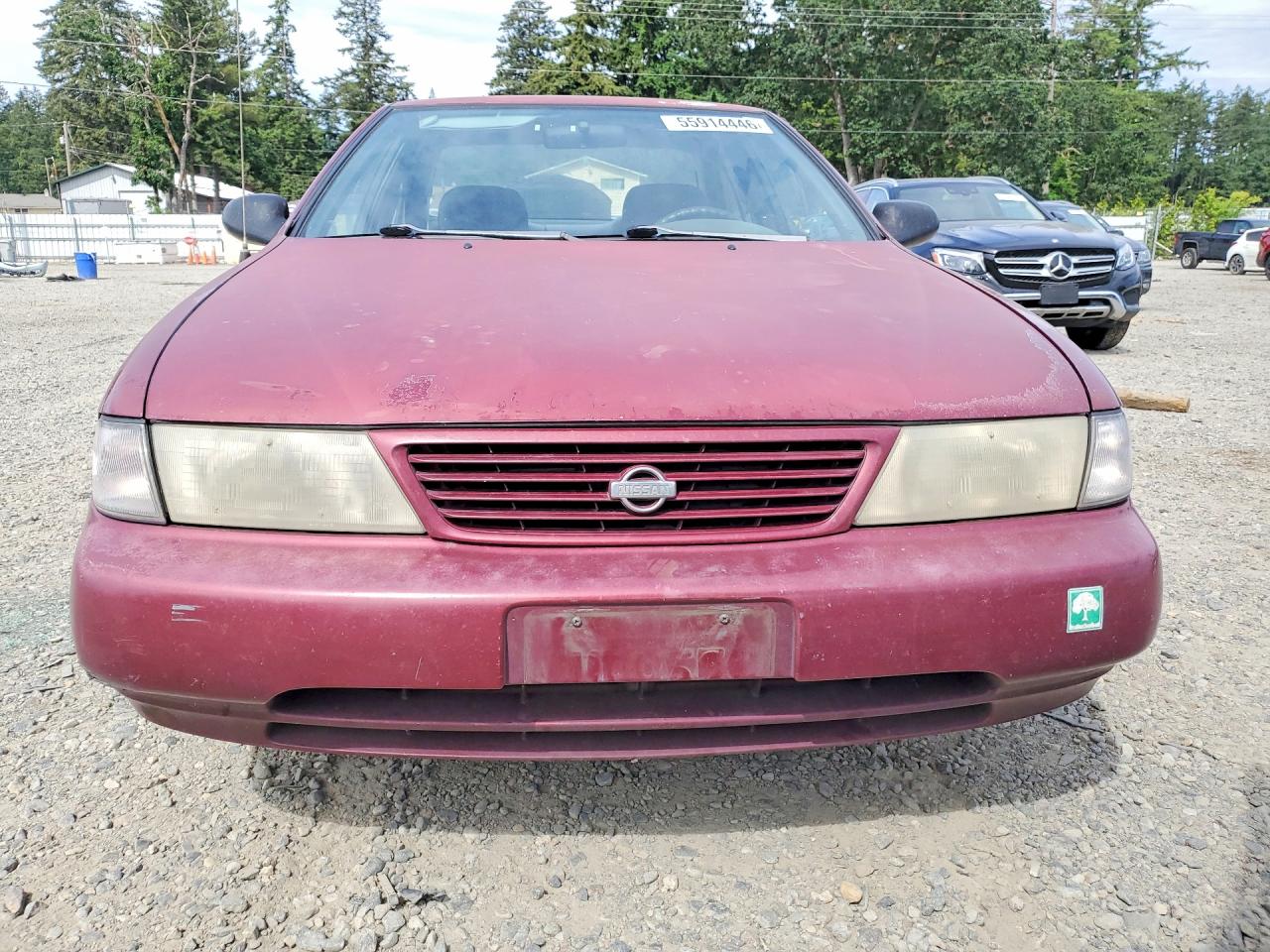 1995 Nissan Sentra Base Burgundy vin: 1N4AB41D5SC754722