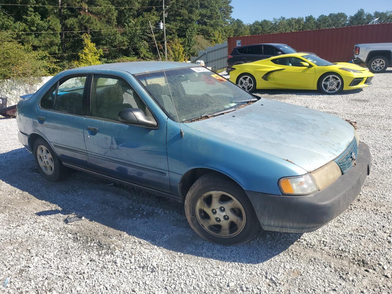 1996 Nissan Sentra E Blue vin: 1N4AB41D5TC711399