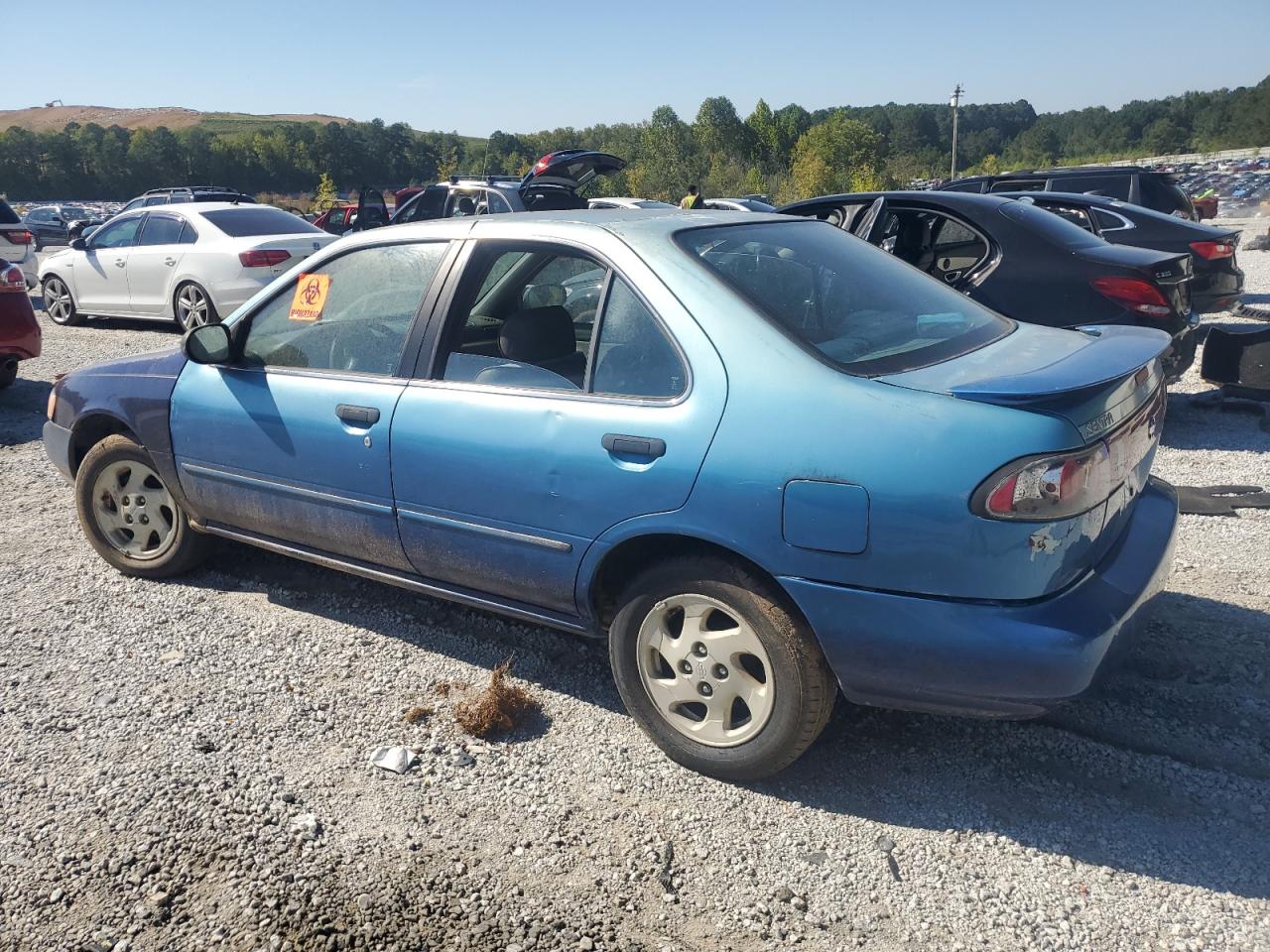 1996 Nissan Sentra E Blue vin: 1N4AB41D5TC711399