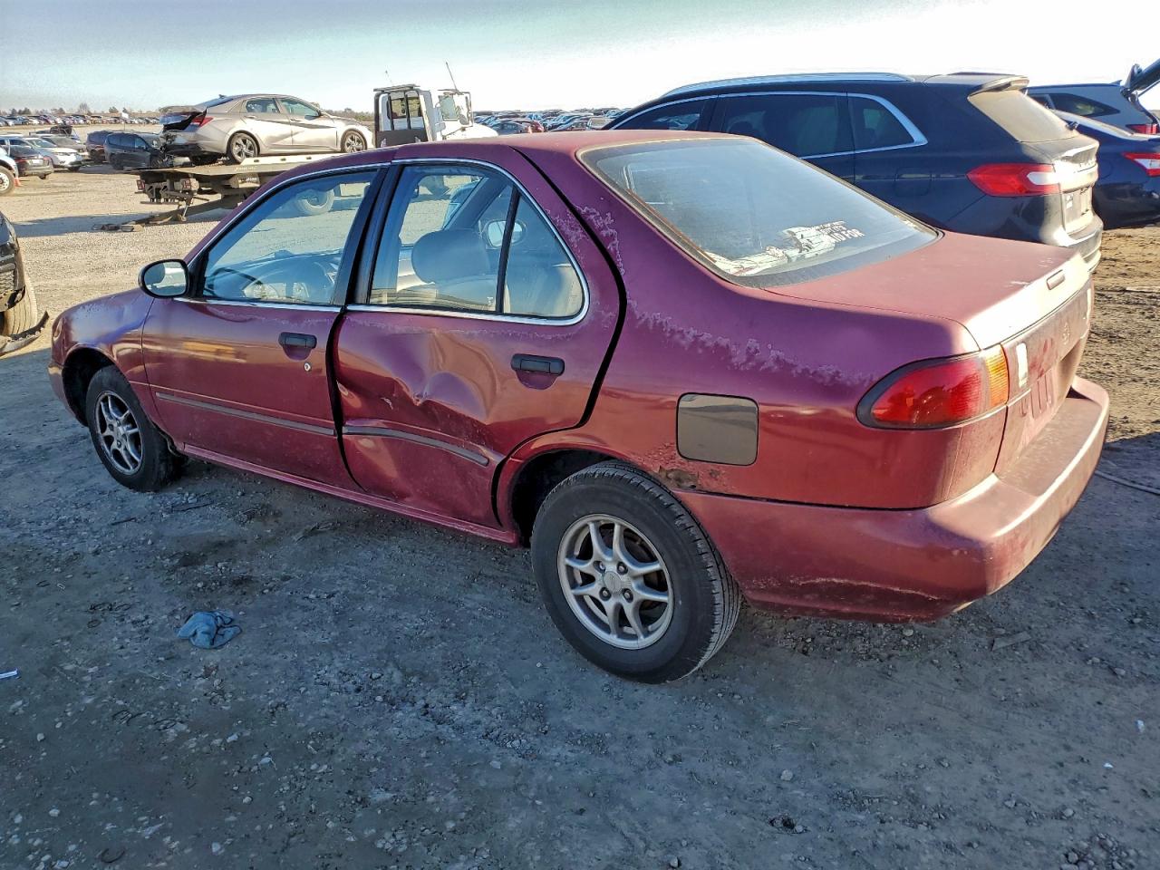 1997 Nissan Sentra Base Burgundy vin: 1N4AB41D5VC727587