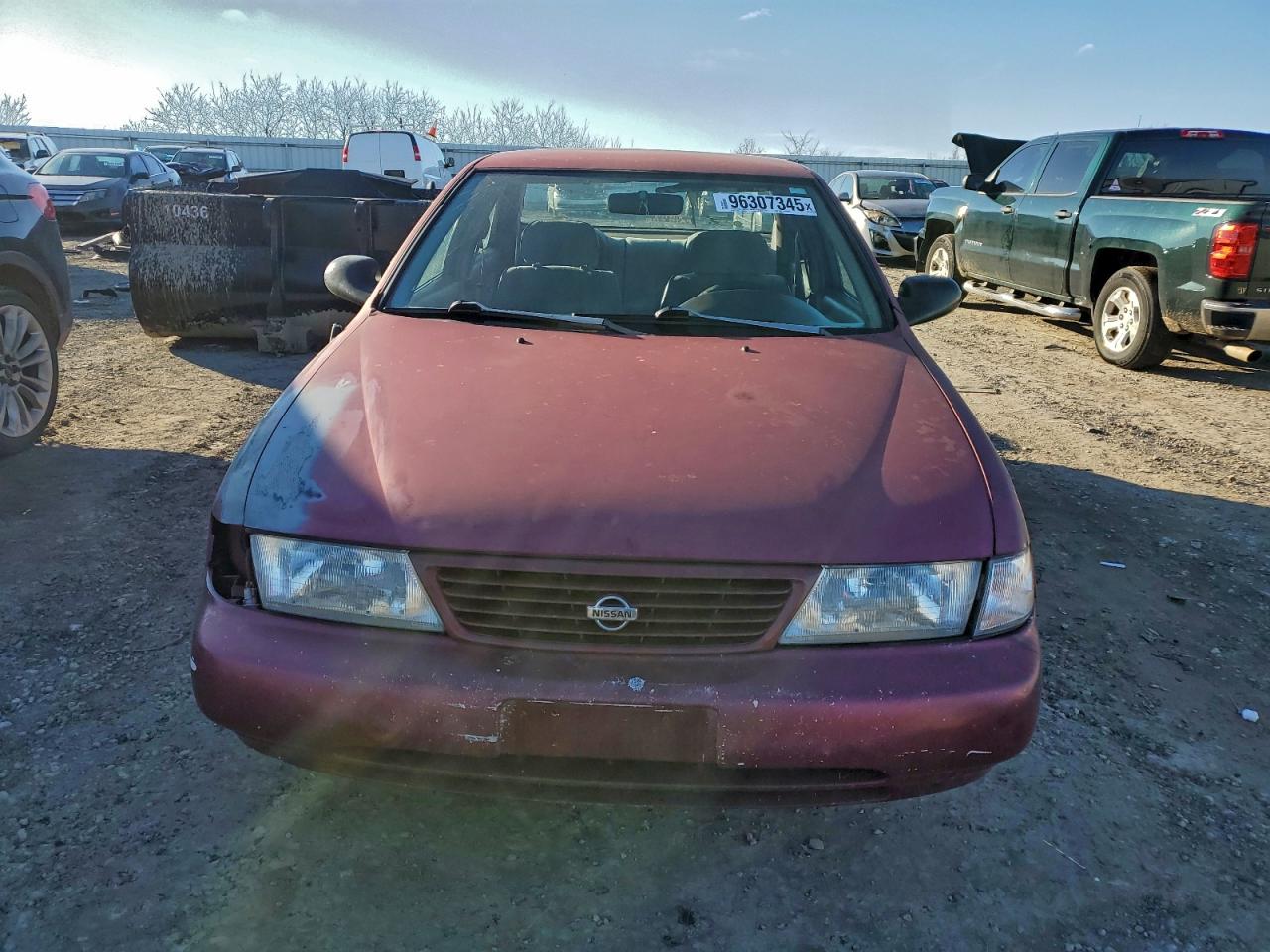 1997 Nissan Sentra Base Burgundy vin: 1N4AB41D5VC727587