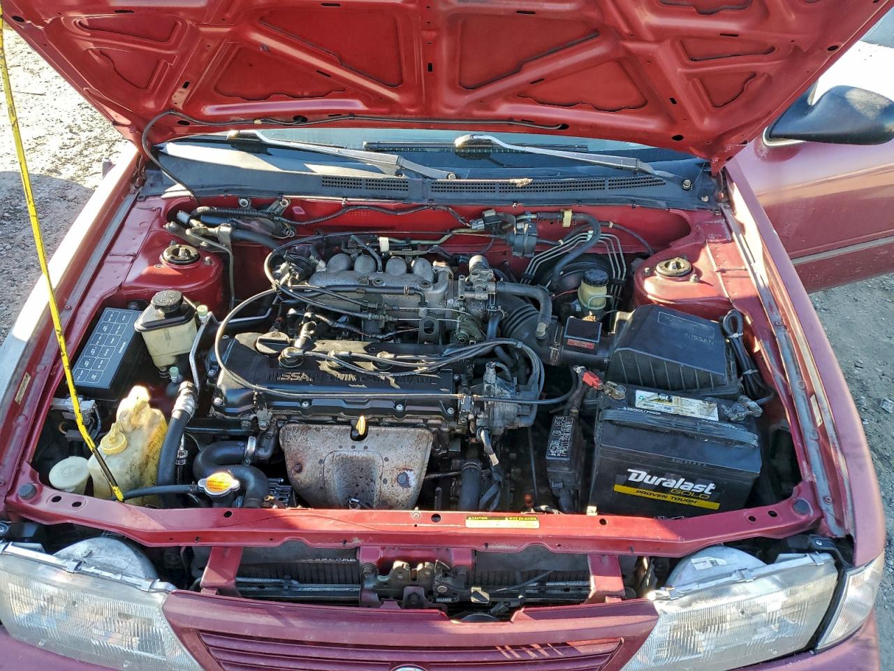 1997 Nissan Sentra Base Burgundy vin: 1N4AB41D5VC727587