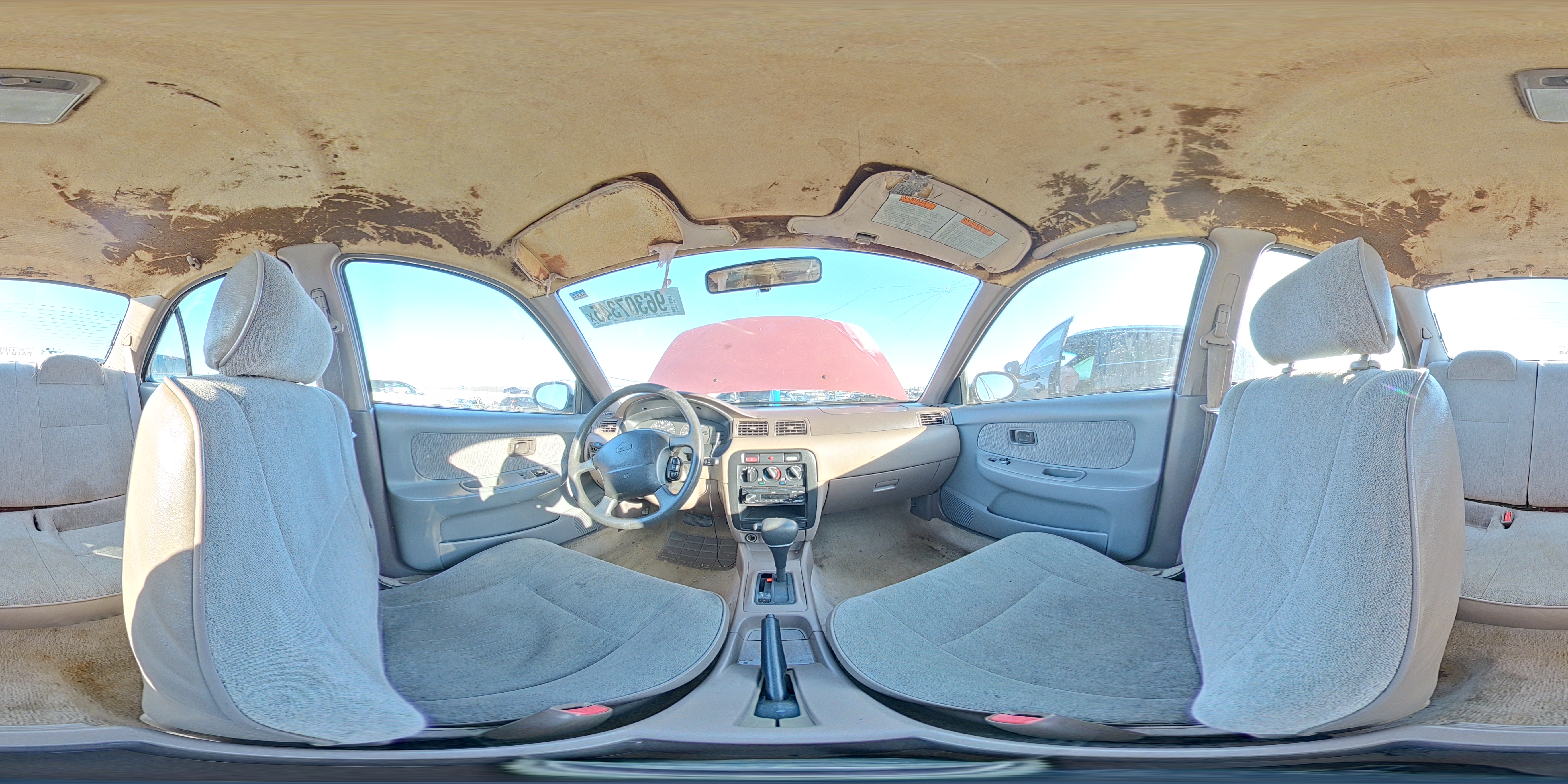 1997 Nissan Sentra Base Burgundy vin: 1N4AB41D5VC727587