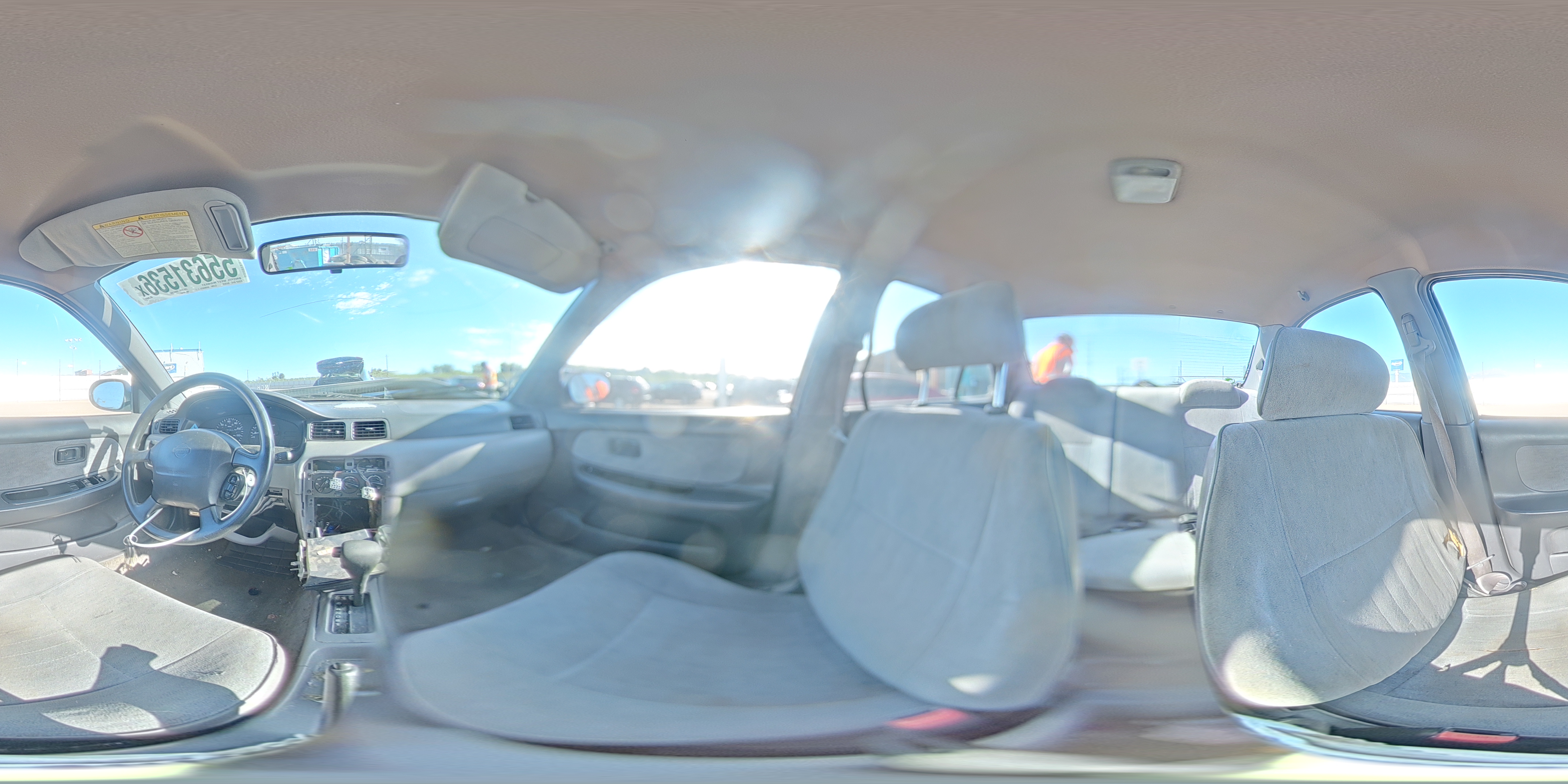 1997 Nissan Sentra Base Silver vin: 1N4AB41D5VC741361
