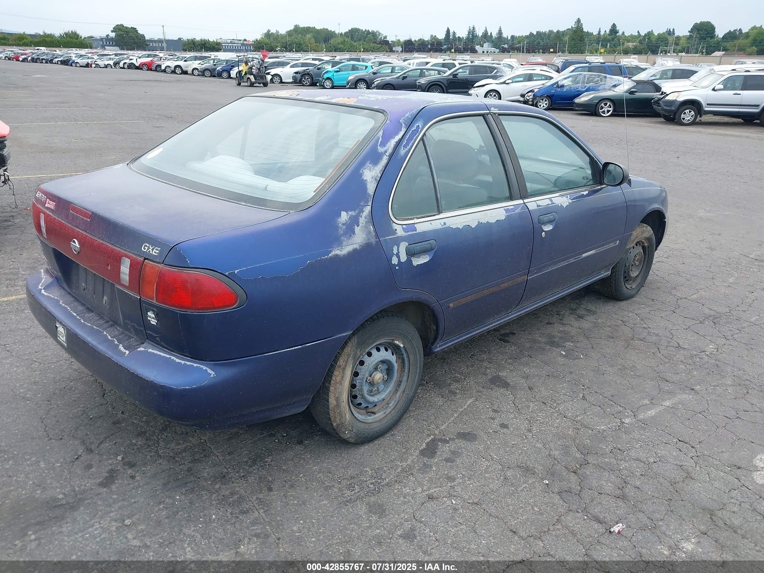 1997 Nissan Sentra Gle/gxe/xe Blue vin: 1N4AB41D5VC741831