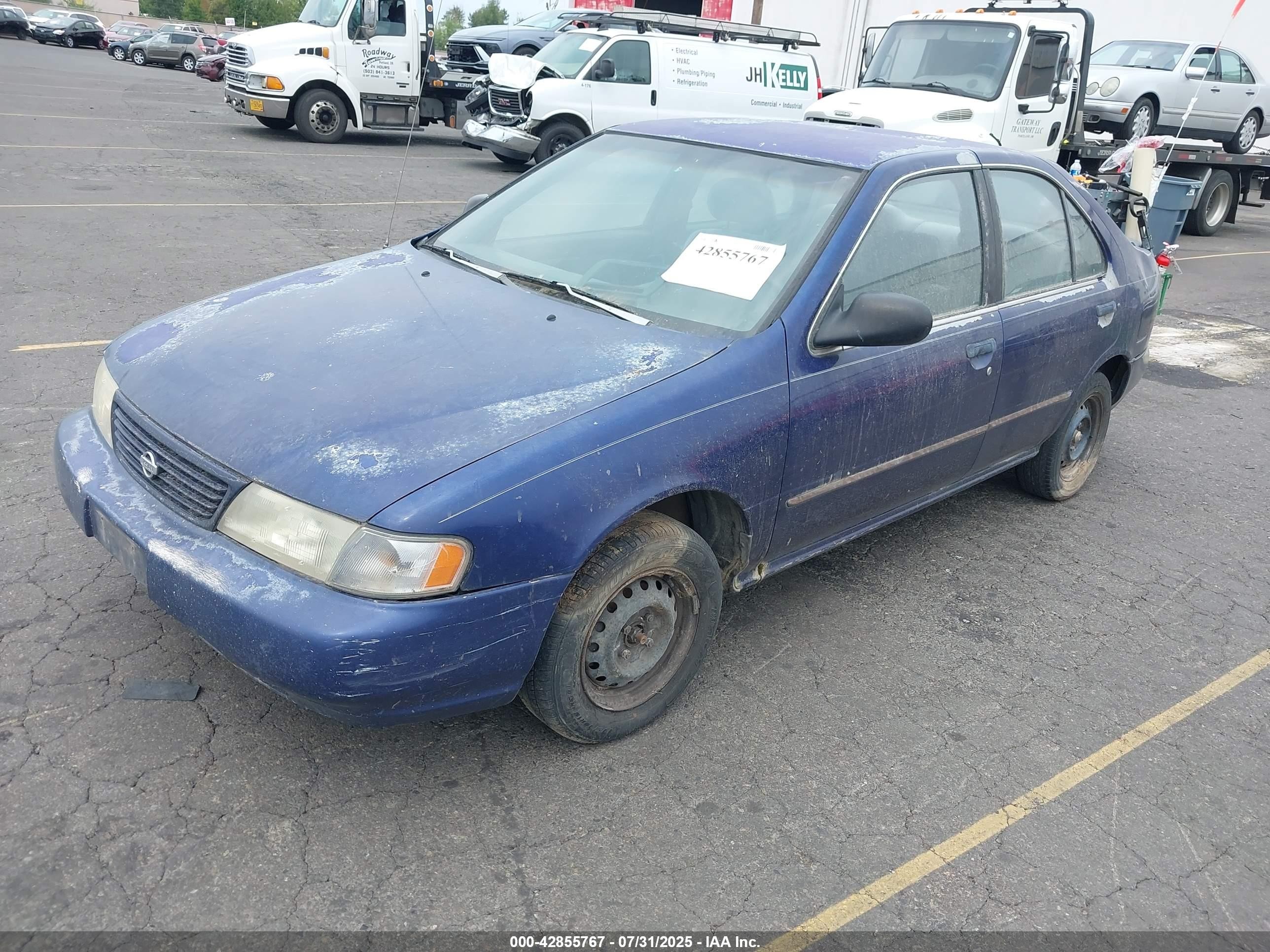 1997 Nissan Sentra Gle/gxe/xe Blue vin: 1N4AB41D5VC741831