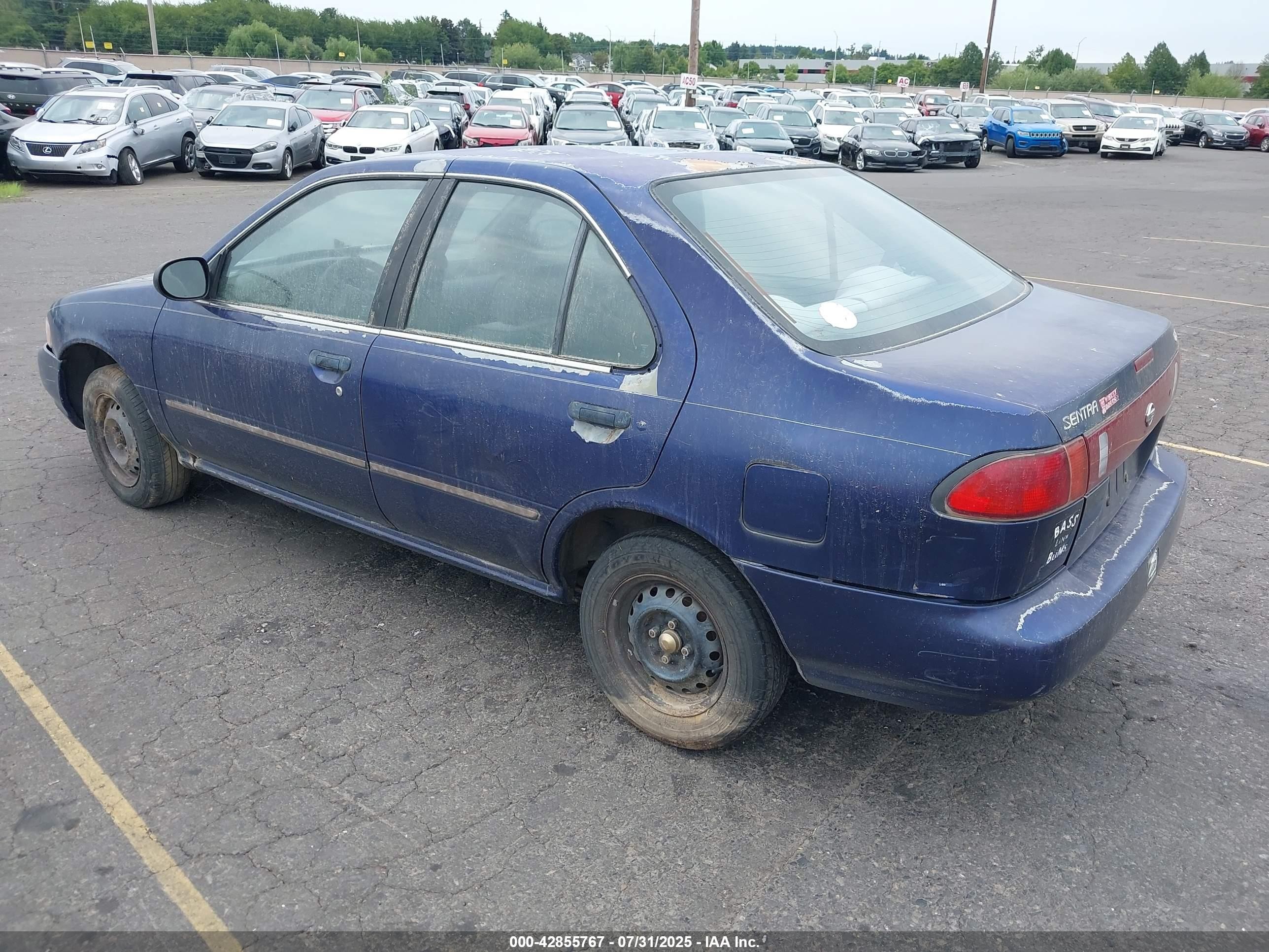 1997 Nissan Sentra Gle/gxe/xe Blue vin: 1N4AB41D5VC741831