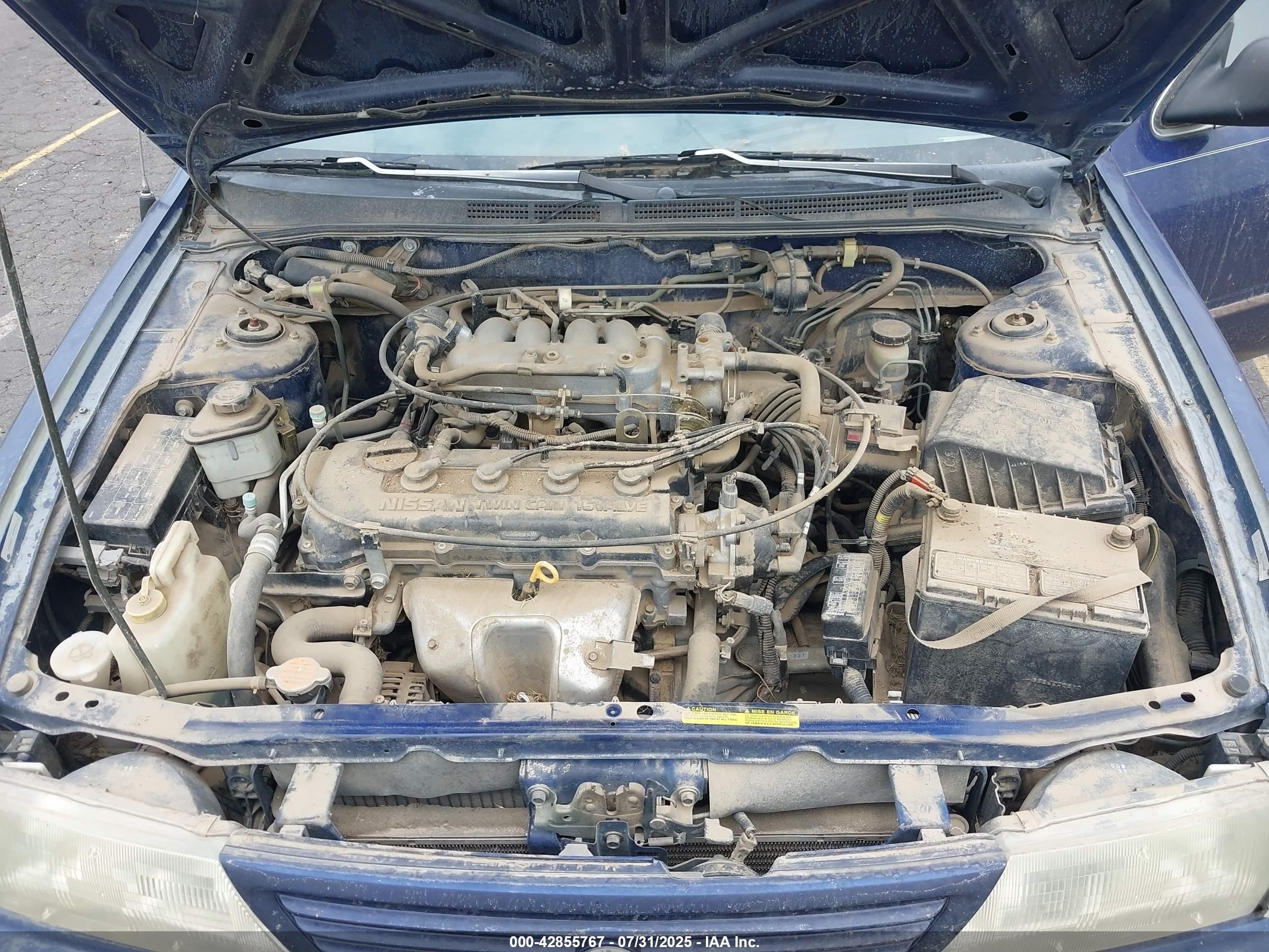 1997 Nissan Sentra Gle/gxe/xe Blue vin: 1N4AB41D5VC741831