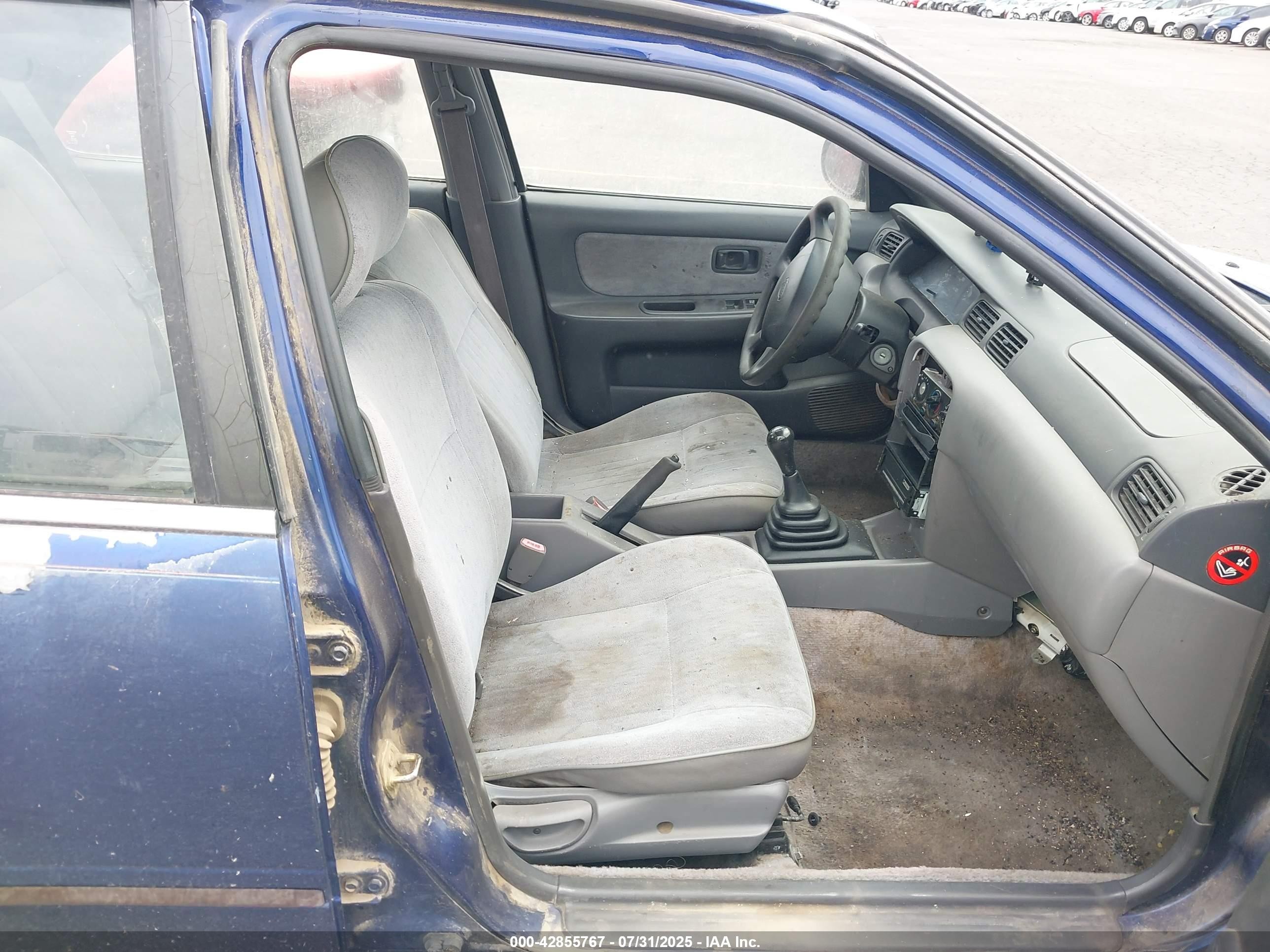 1997 Nissan Sentra Gle/gxe/xe Blue vin: 1N4AB41D5VC741831