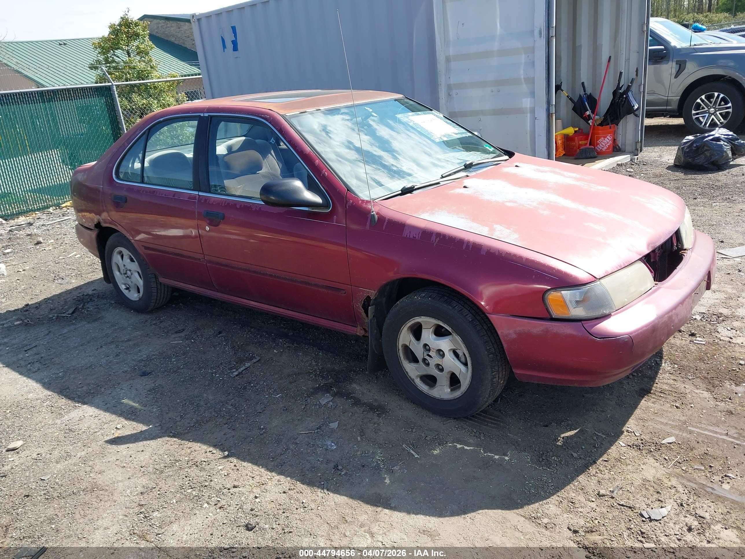 1995 Nissan Sentra Xe/gxe/gle Maroon vin: 1N4AB41D6SC779631