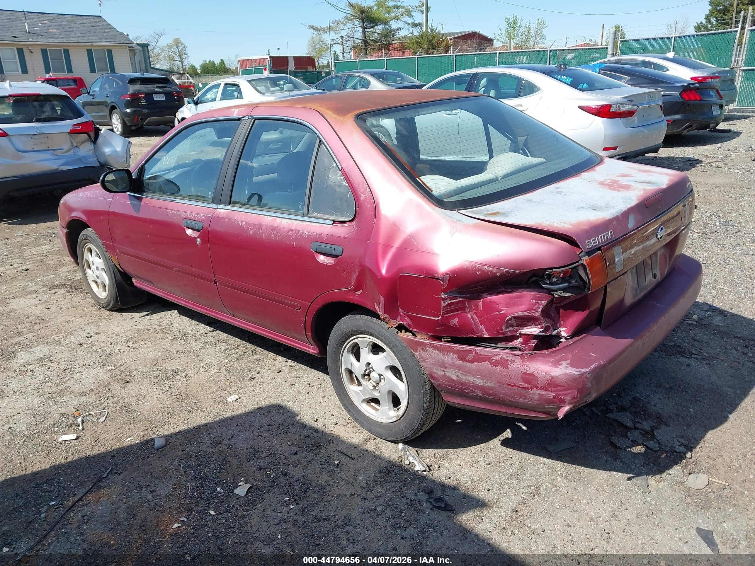 1995 Nissan Sentra Xe/gxe/gle Maroon vin: 1N4AB41D6SC779631