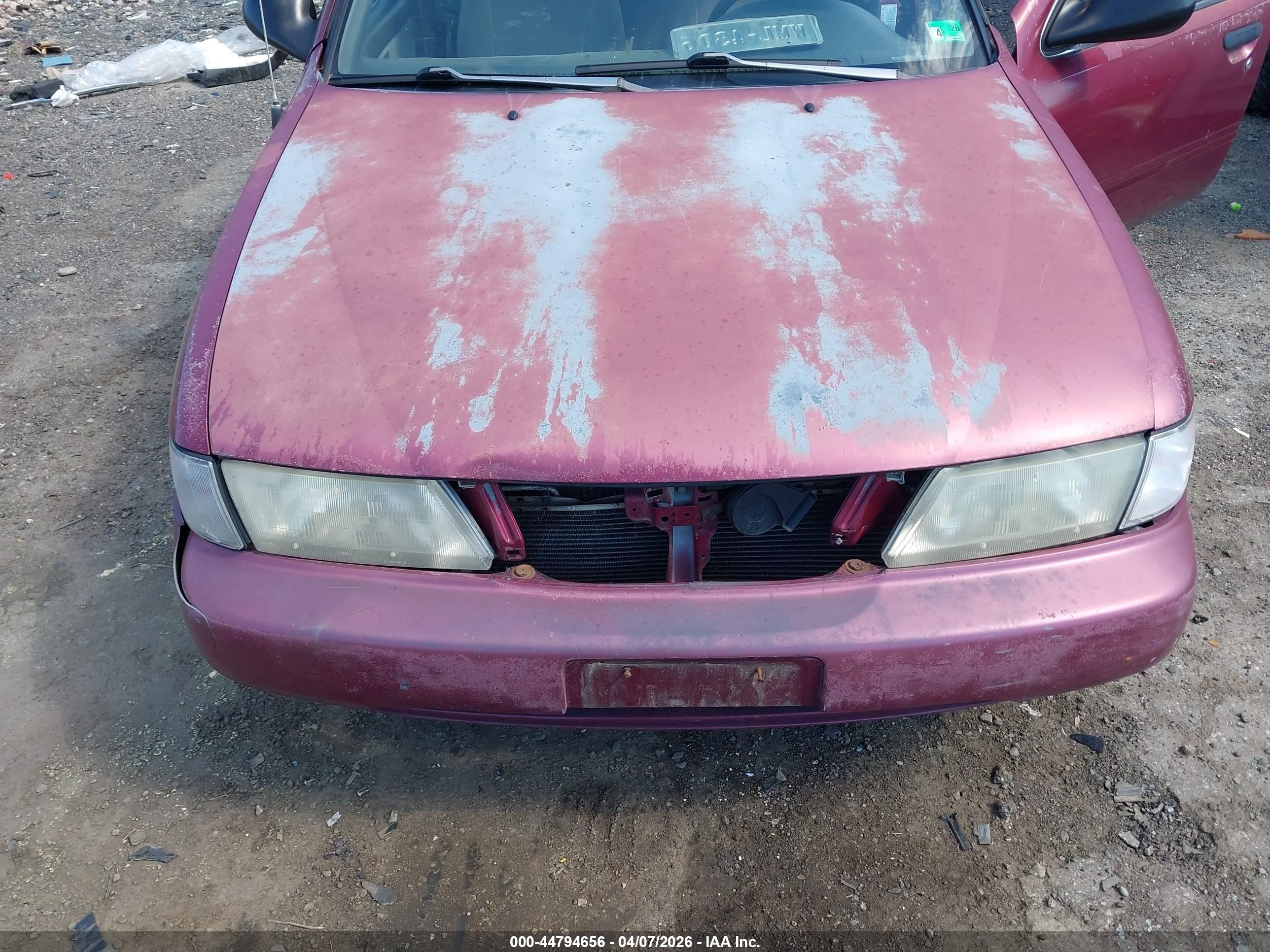 1995 Nissan Sentra Xe/gxe/gle Maroon vin: 1N4AB41D6SC779631