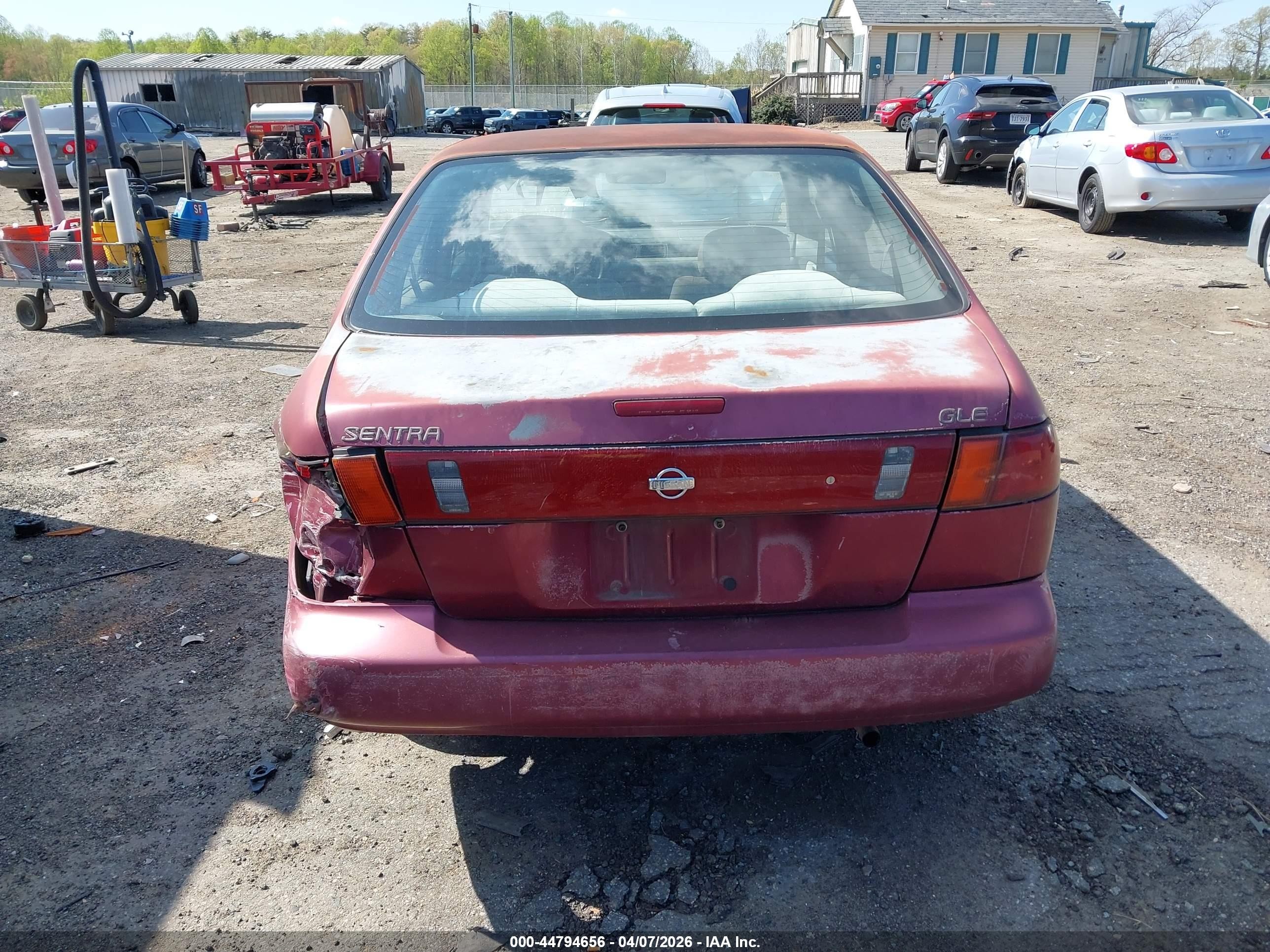 1995 Nissan Sentra Xe/gxe/gle Maroon vin: 1N4AB41D6SC779631