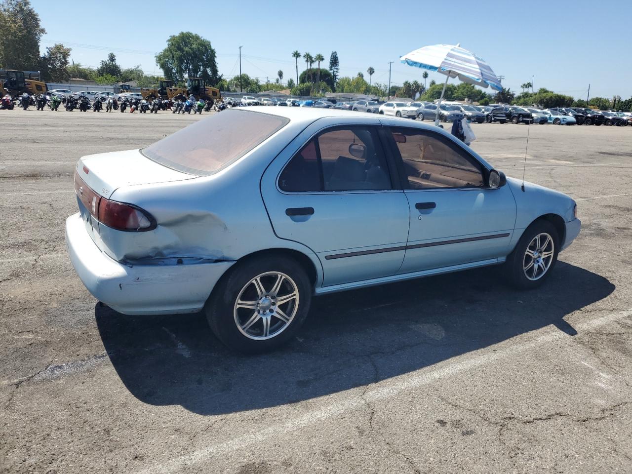 1995 Nissan Sentra Base Blue vin: 1N4AB41D7SC749134