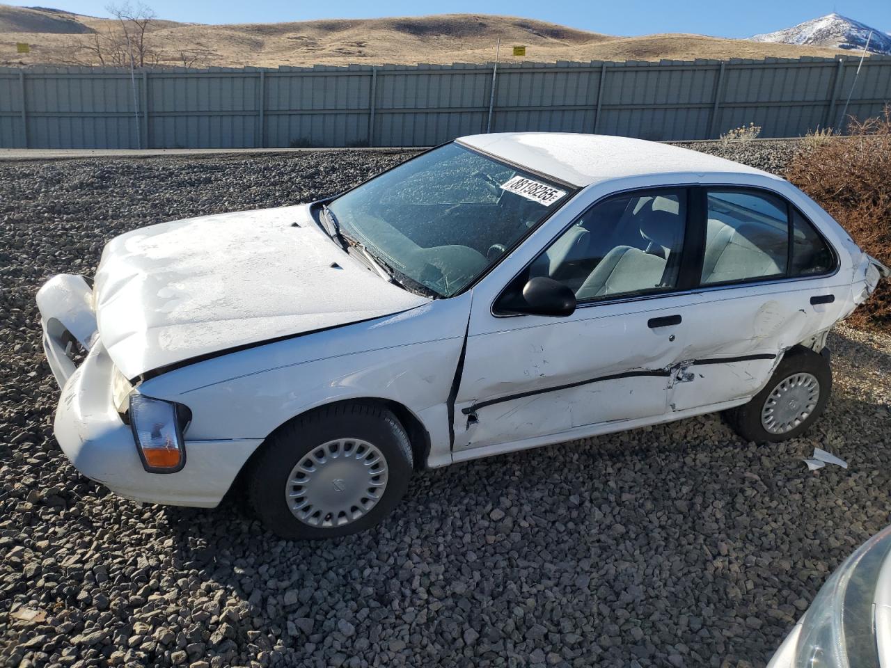 1996 Niss Sentra E White vin: 1N4AB41D7TC702316