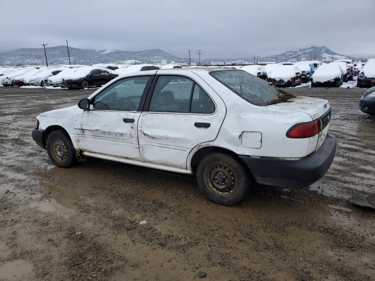 1997 Nissan Sentra Base White vin: 1N4AB41D7VC785703