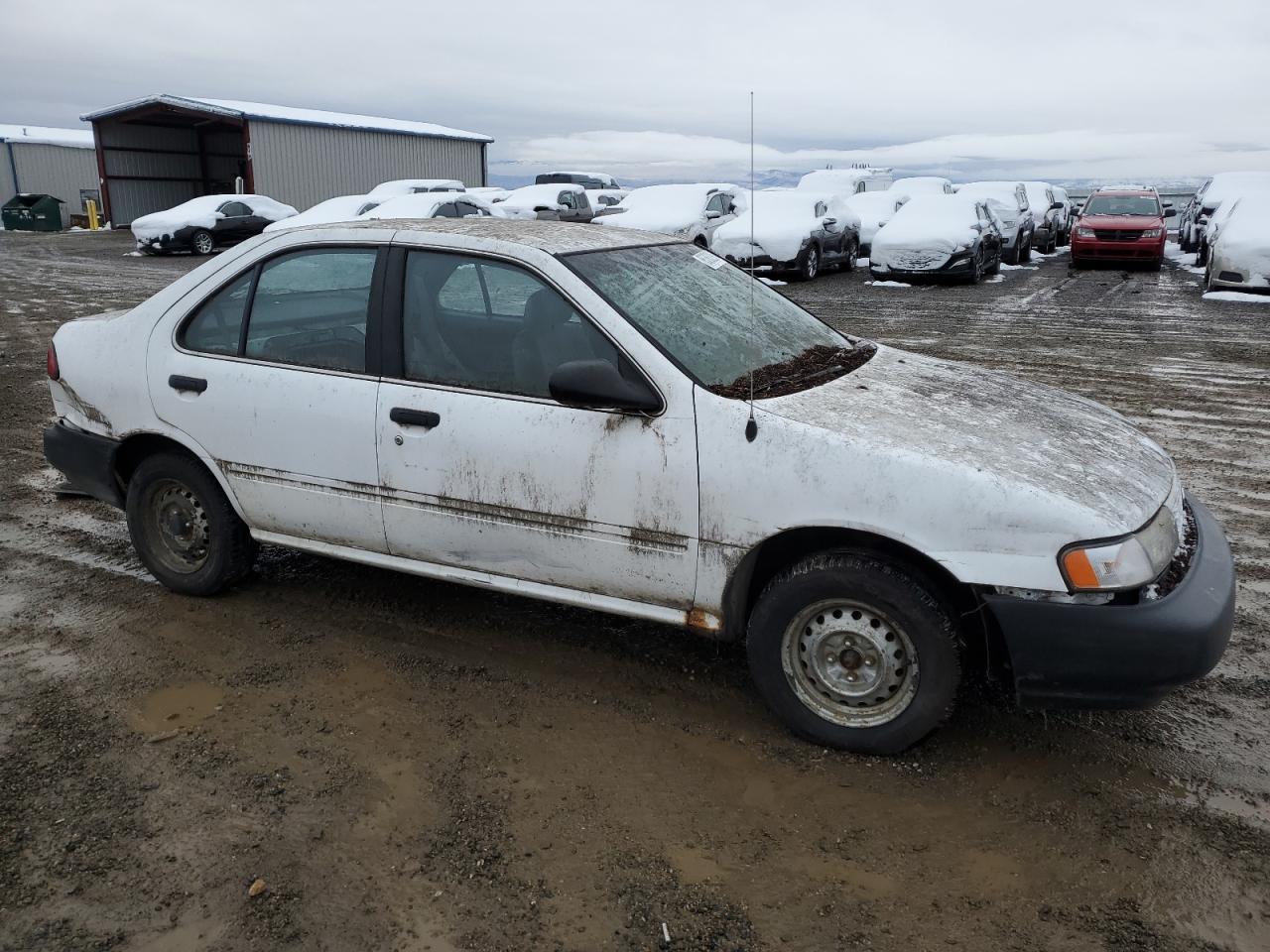 1997 Nissan Sentra Base White vin: 1N4AB41D7VC785703