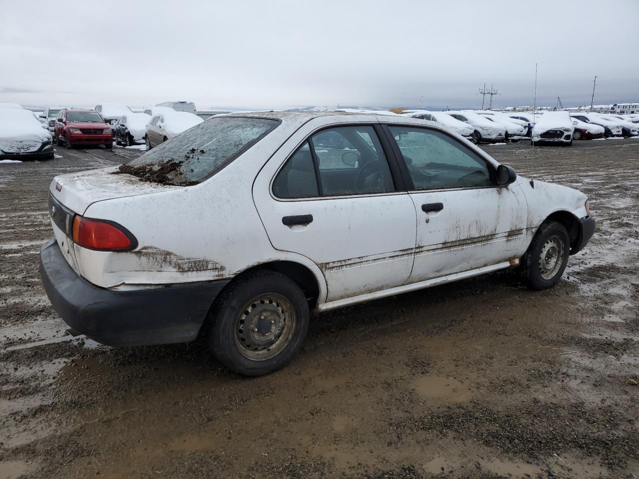 1997 Nissan Sentra Base White vin: 1N4AB41D7VC785703
