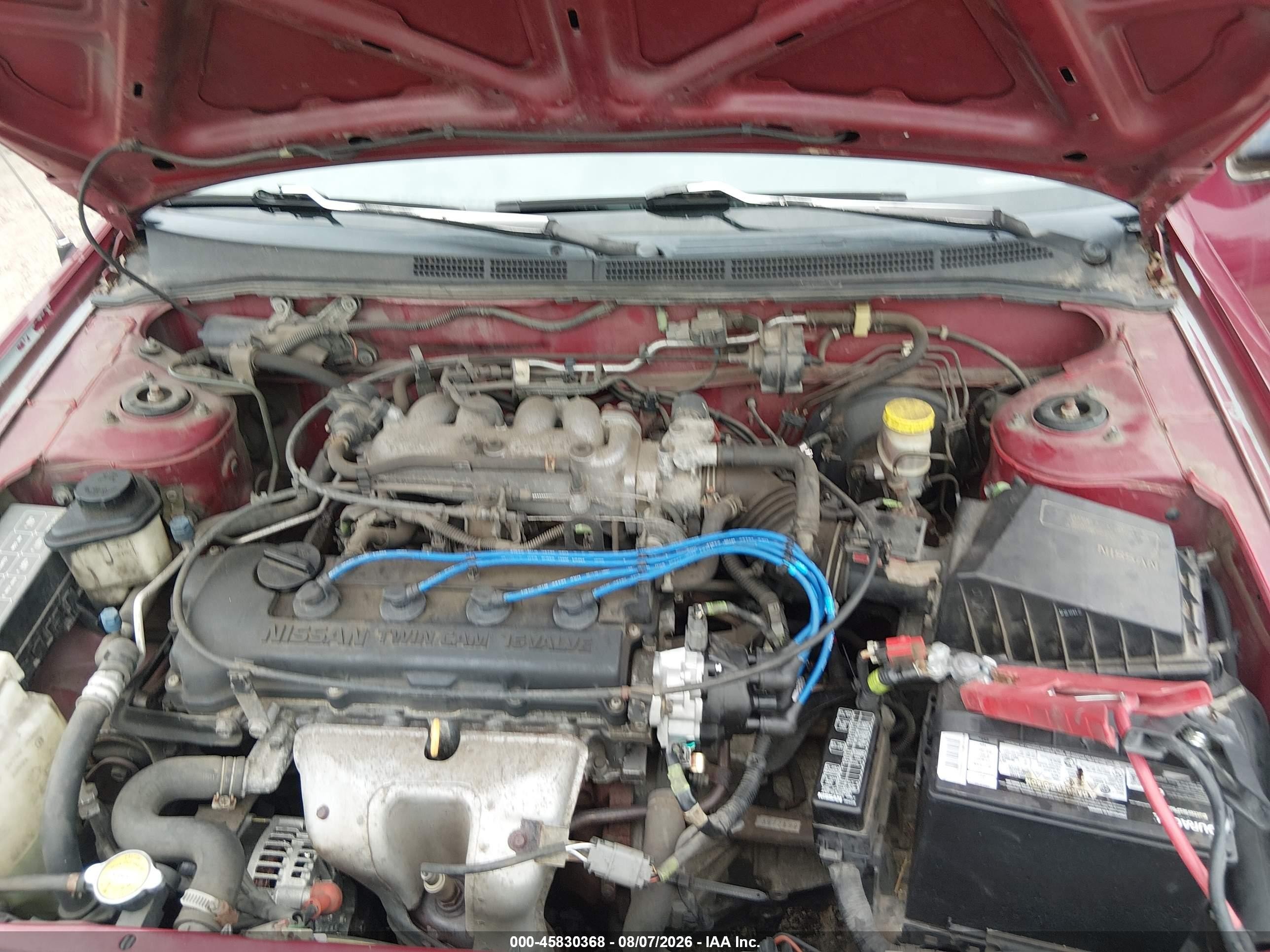 1998 Nissan Sentra Gle/gxe/xe Maroon vin: 1N4AB41D7WC717581