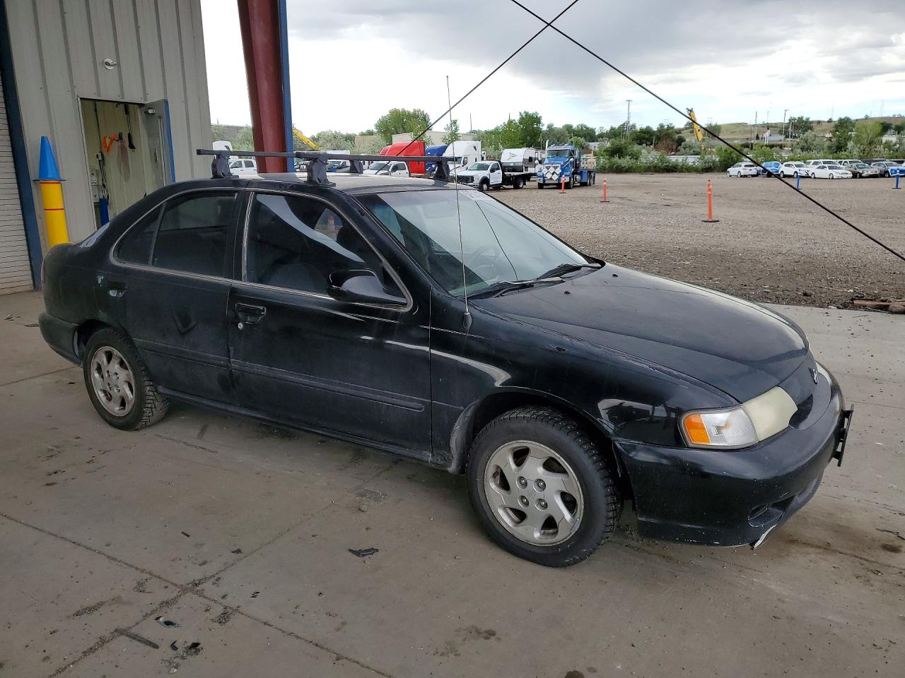 1999 Nissan Sentra Xe Black vin: 1N4AB41D7XC704203