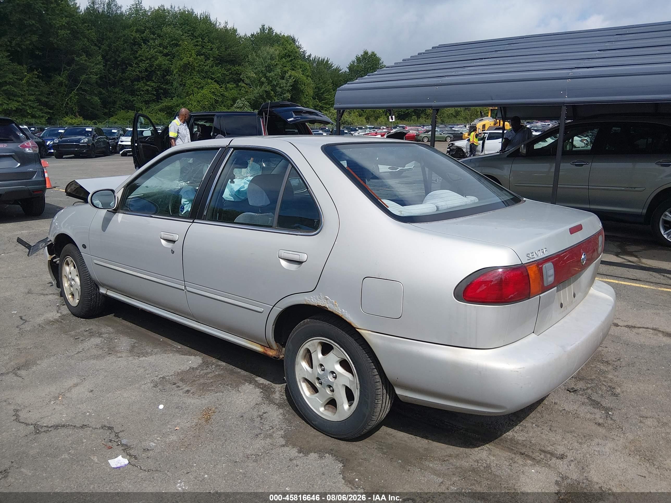 1999 Nissan Sentra Gxe/xe Silver vin: 1N4AB41D7XC709031