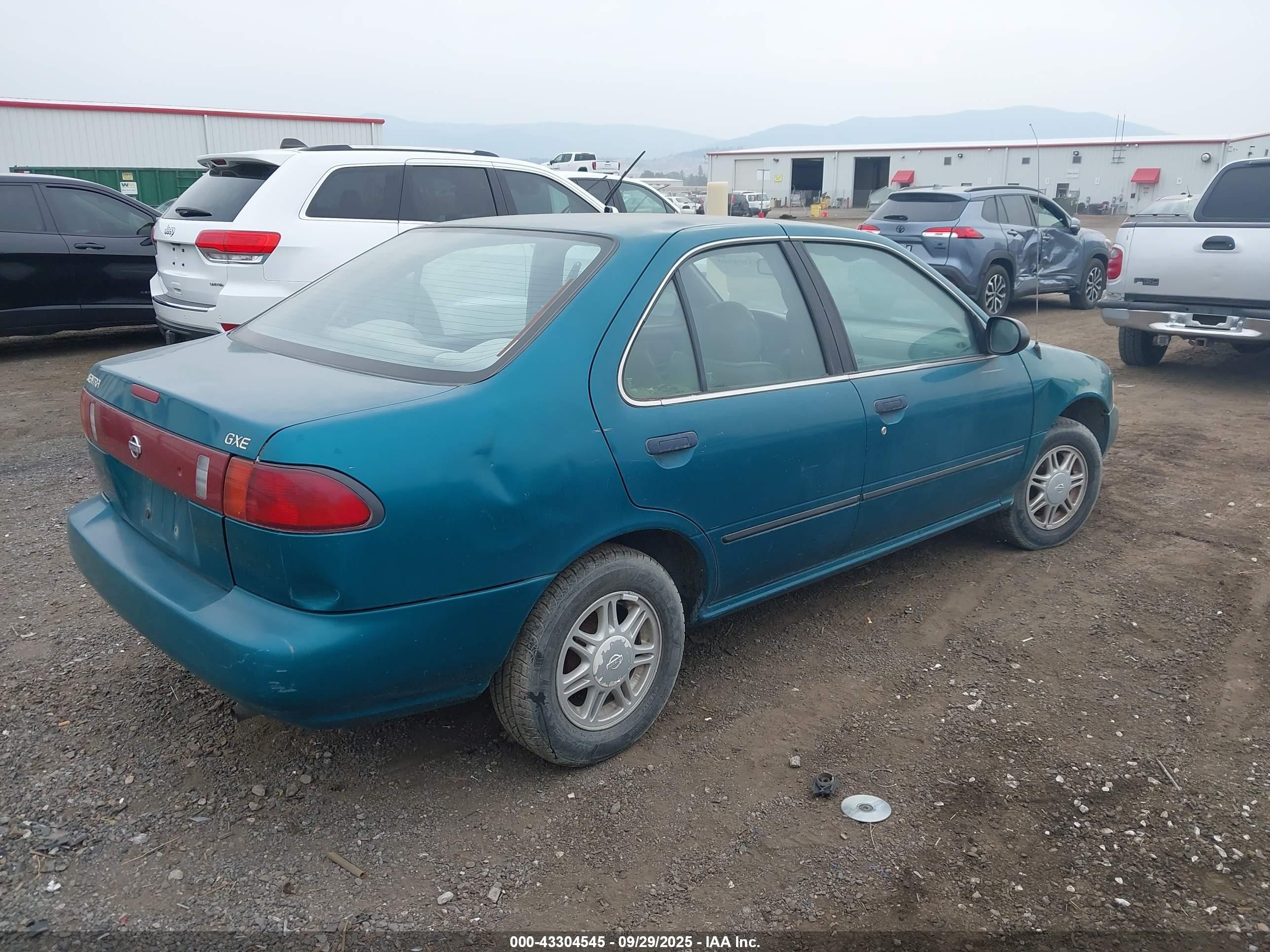1996 Nissan Sentra E/xe/gxe/gle Зеленый vin: 1N4AB41D8TC709341