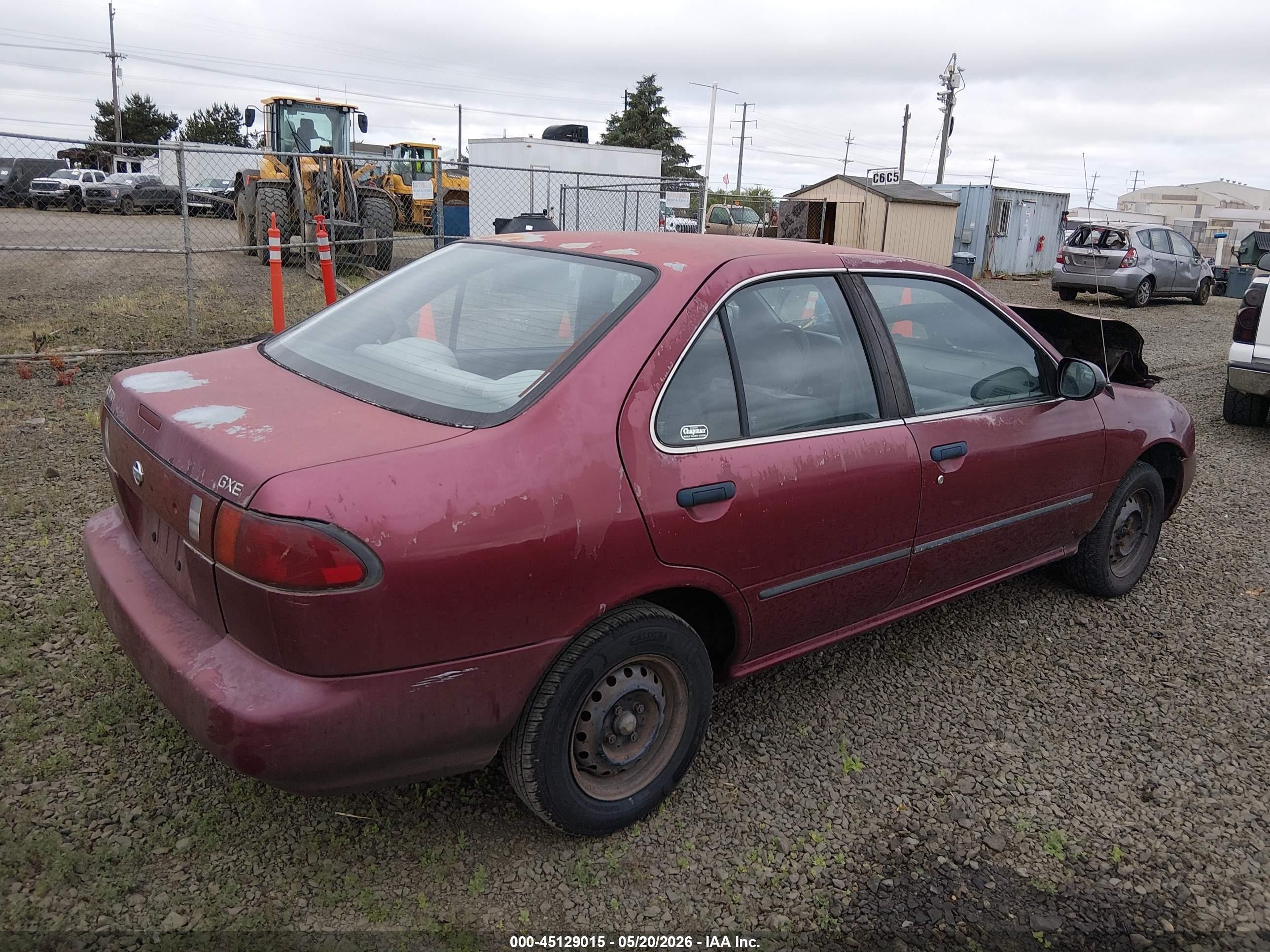 1996 Nissan Sentra E/xe/gxe/gle Red vin: 1N4AB41D8TC726771