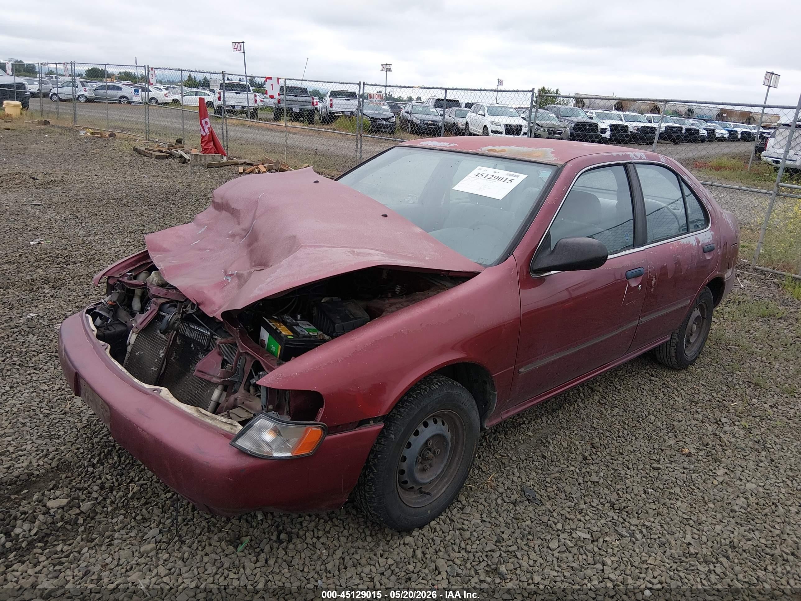 1996 Nissan Sentra E/xe/gxe/gle Red vin: 1N4AB41D8TC726771
