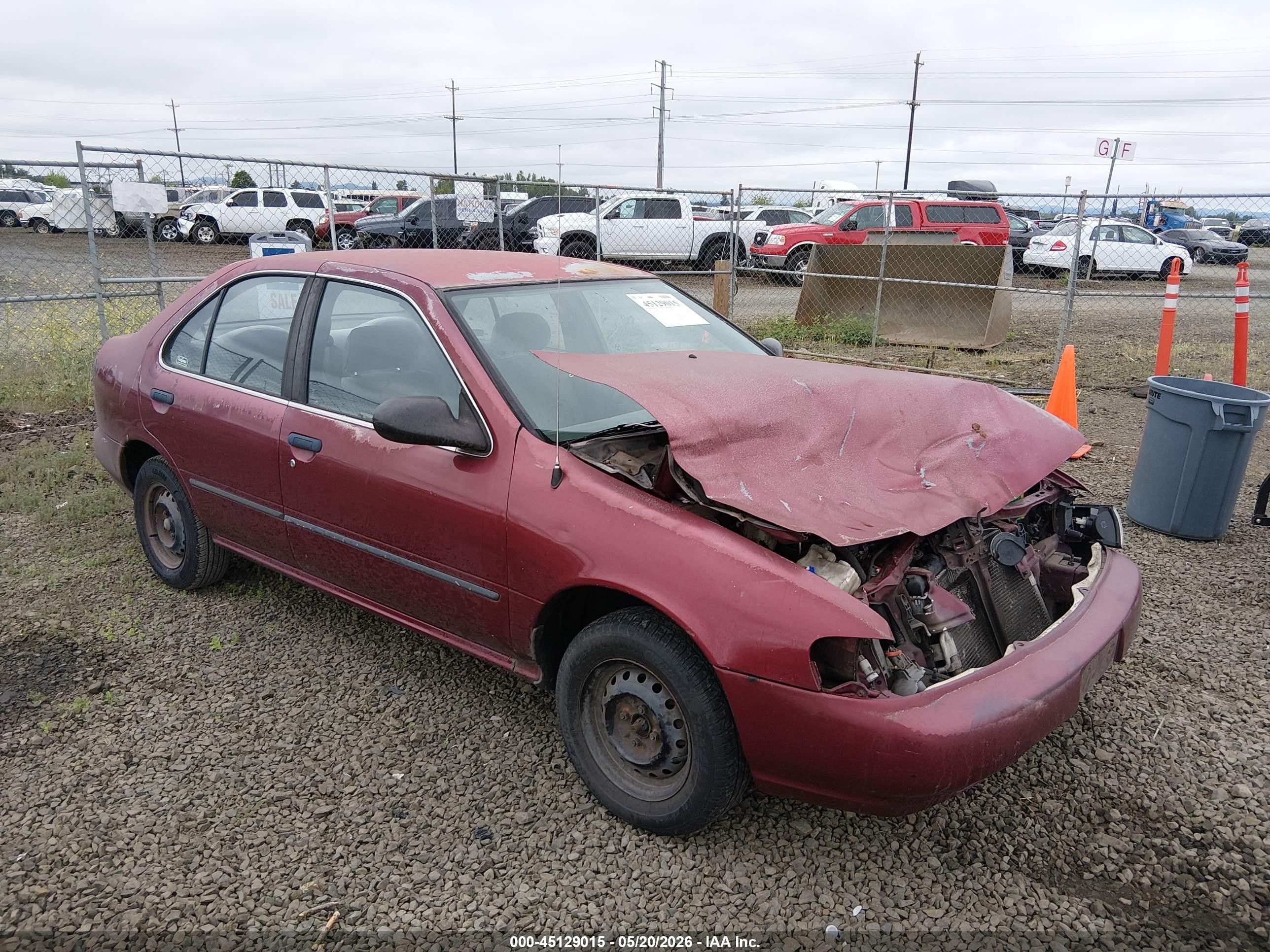 1996 Nissan Sentra E/xe/gxe/gle Red vin: 1N4AB41D8TC726771