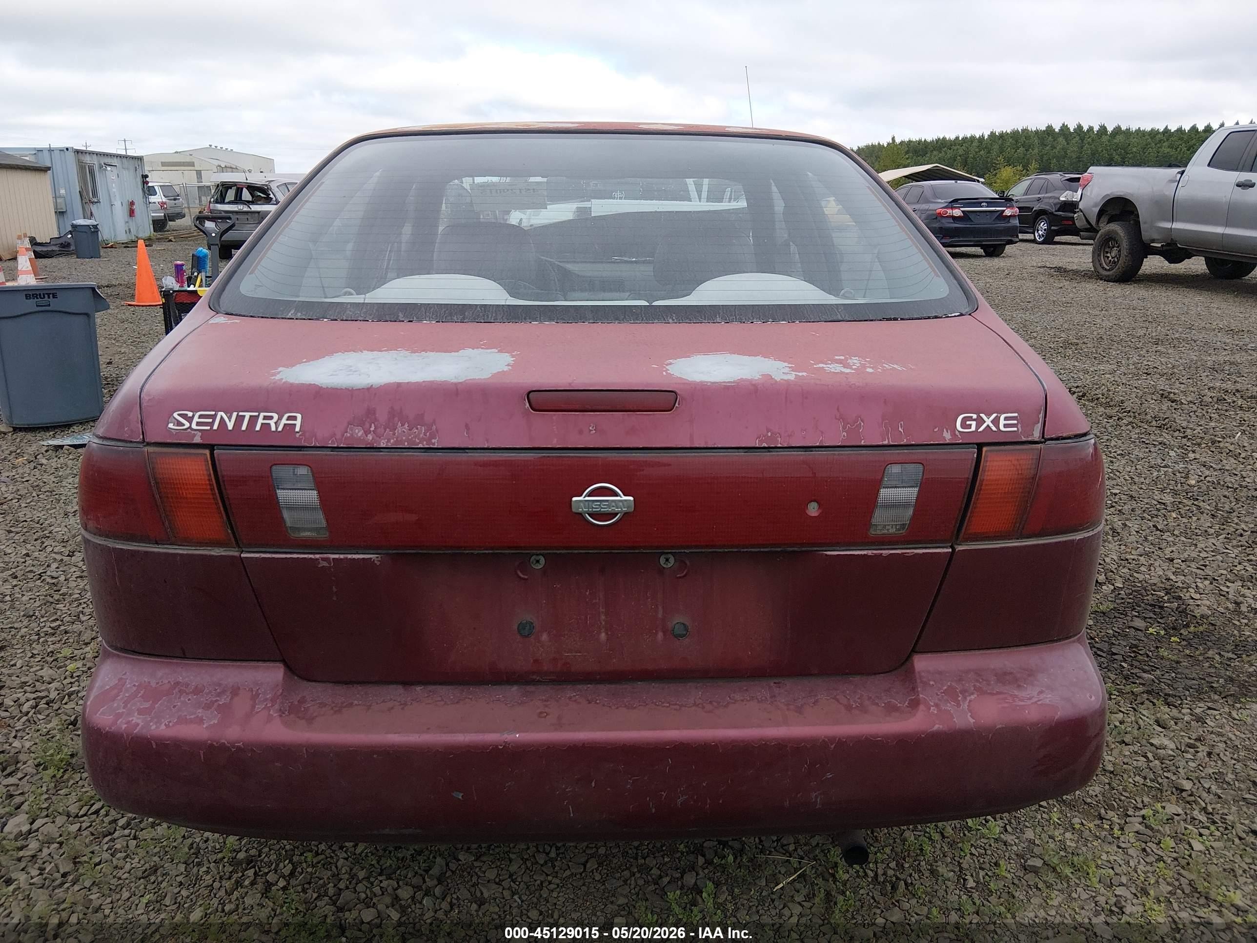 1996 Nissan Sentra E/xe/gxe/gle Red vin: 1N4AB41D8TC726771