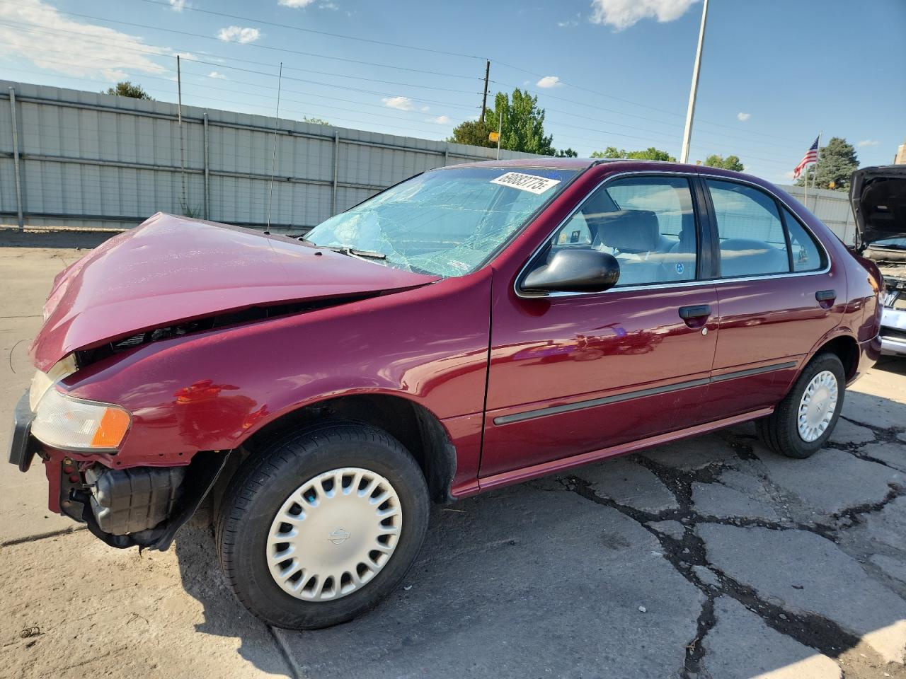 1996 Nissan Sentra E Maroon vin: 1N4AB41D8TC745983