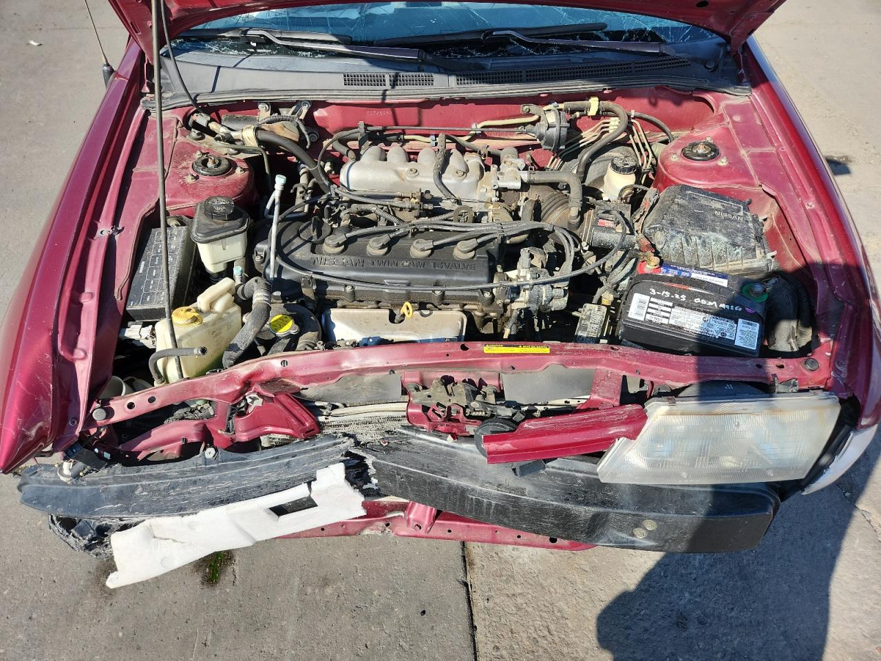 1996 Nissan Sentra E Maroon vin: 1N4AB41D8TC745983