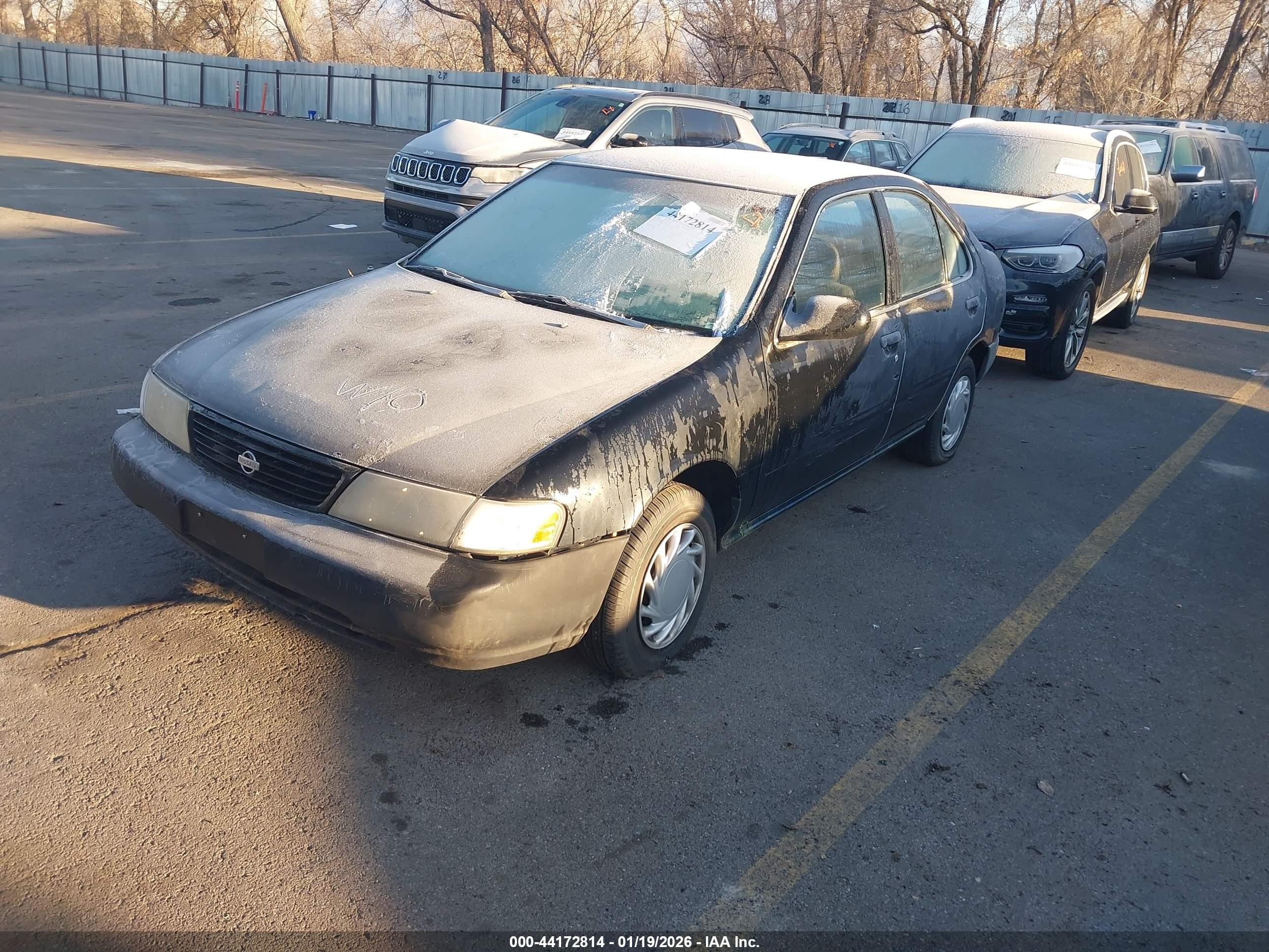 1996 Nissan Sentra E/xe/gxe/gle Черный vin: 1N4AB41D8TC775176