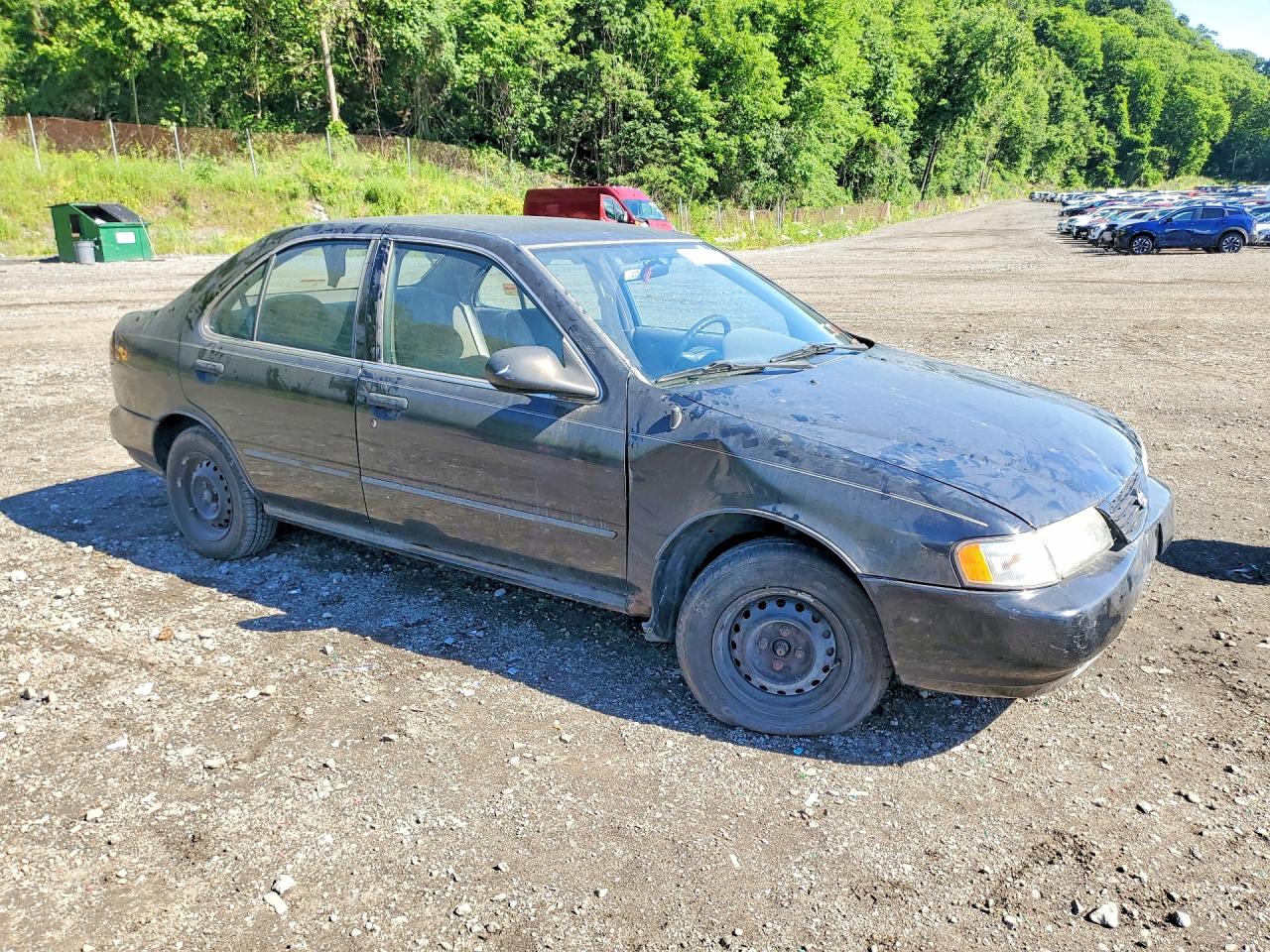 1996 Nissan Sentra Base Черный vin: 1N4AB41D8TC800092