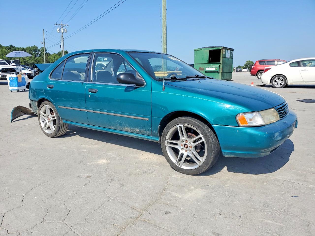 1997 Nissan Sentra Base/xe/gxe/gle Green vin: 1N4AB41D8VC790781