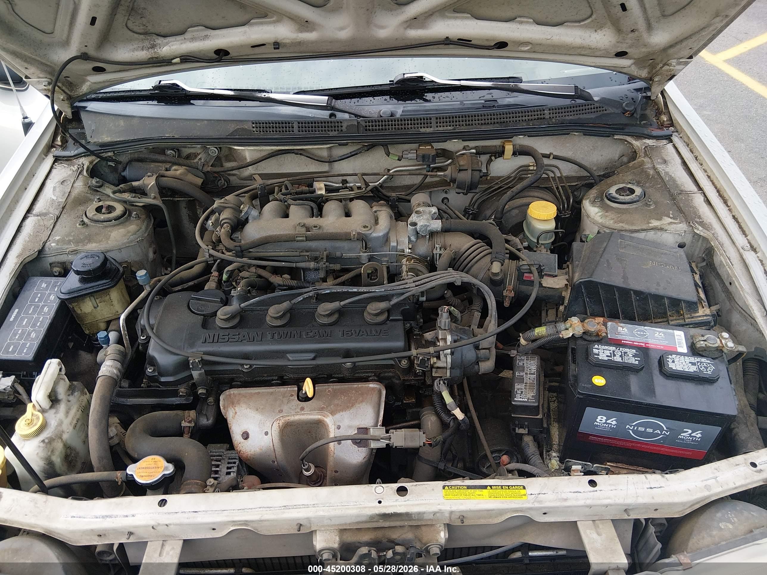 1998 Nissan Sentra Gle/gxe/xe Gray vin: 1N4AB41D8WC743655