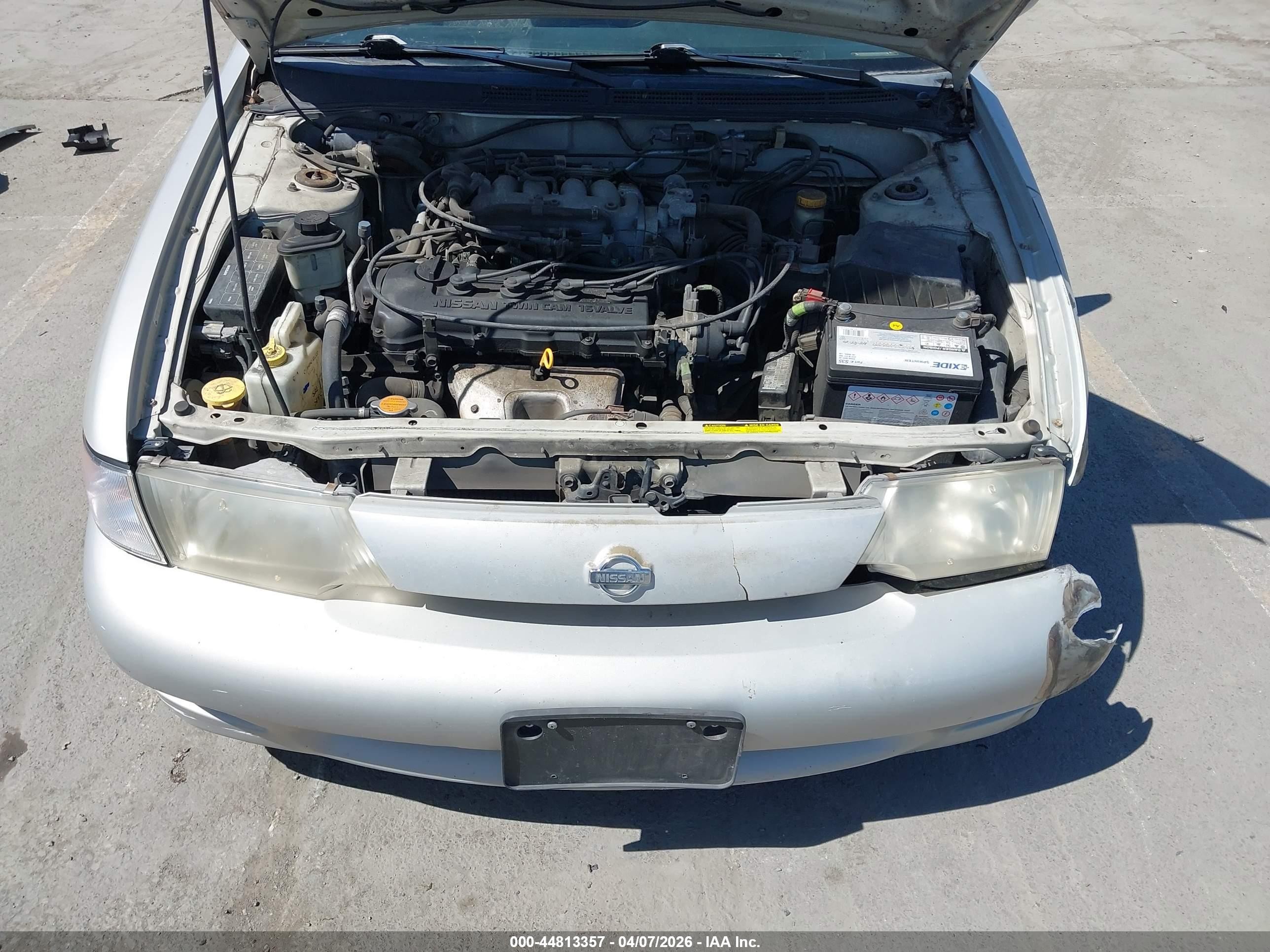 1999 Nissan Sentra Gxe/xe Silver vin: 1N4AB41D8XC726615