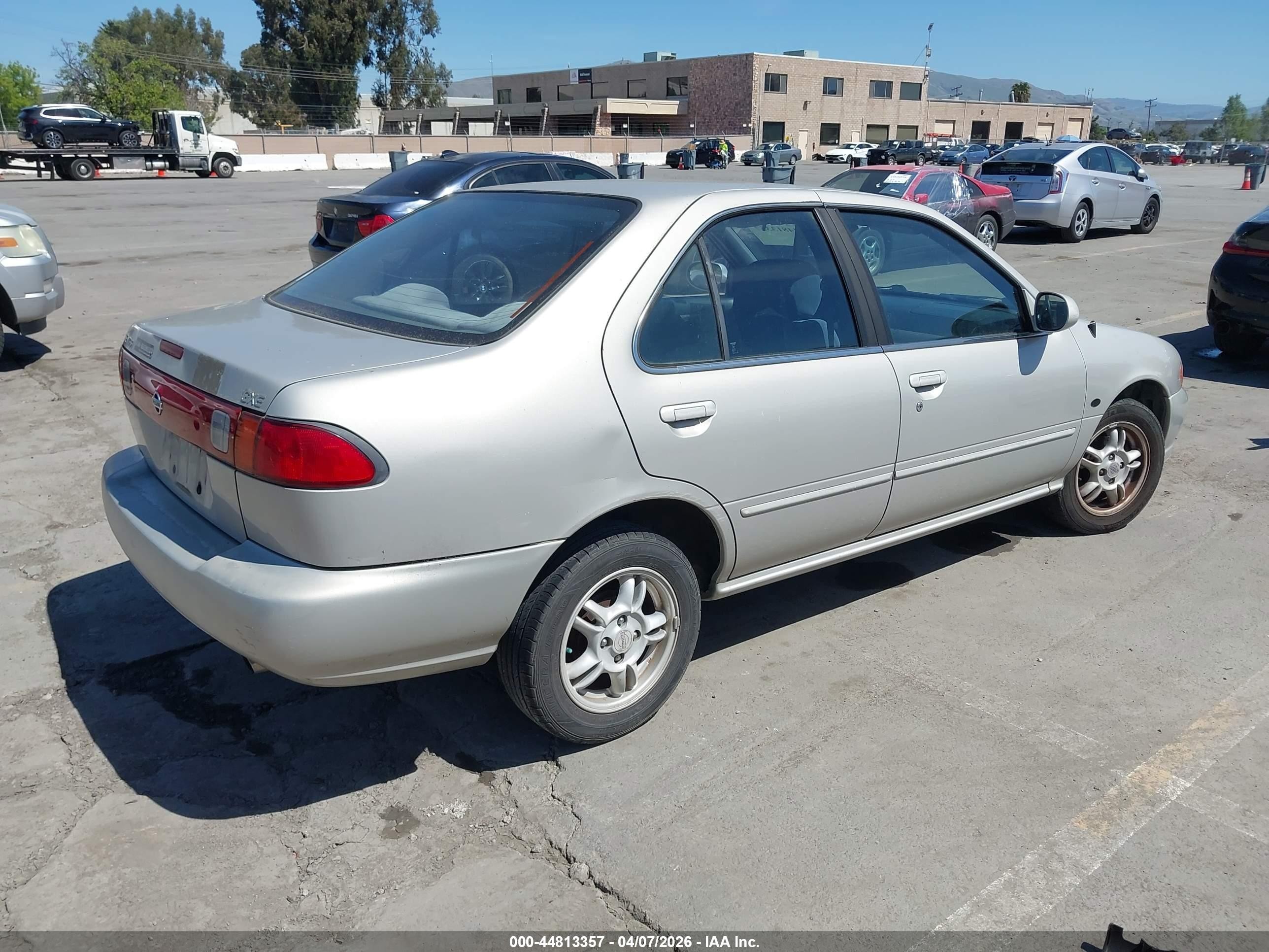 1999 Nissan Sentra Gxe/xe Silver vin: 1N4AB41D8XC726615