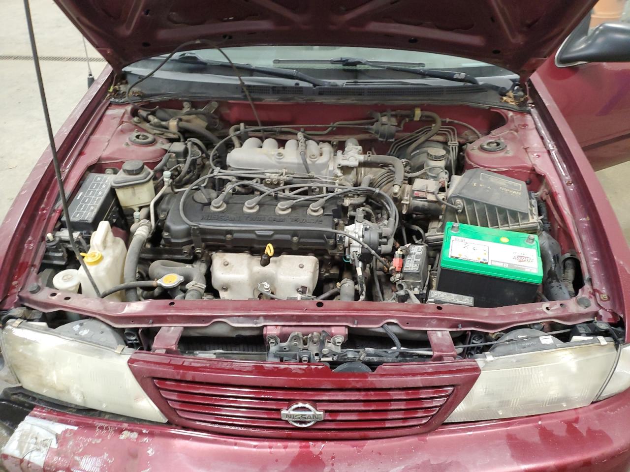 1995 Nissan Sentra Base Red vin: 1N4AB41D9SC729919