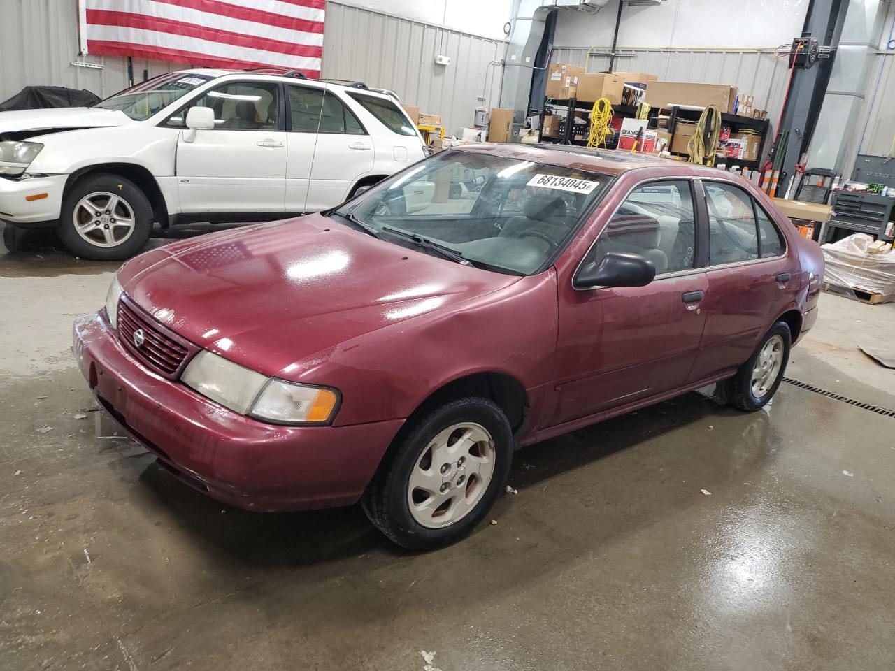 1995 Nissan Sentra Base Red vin: 1N4AB41D9SC729919