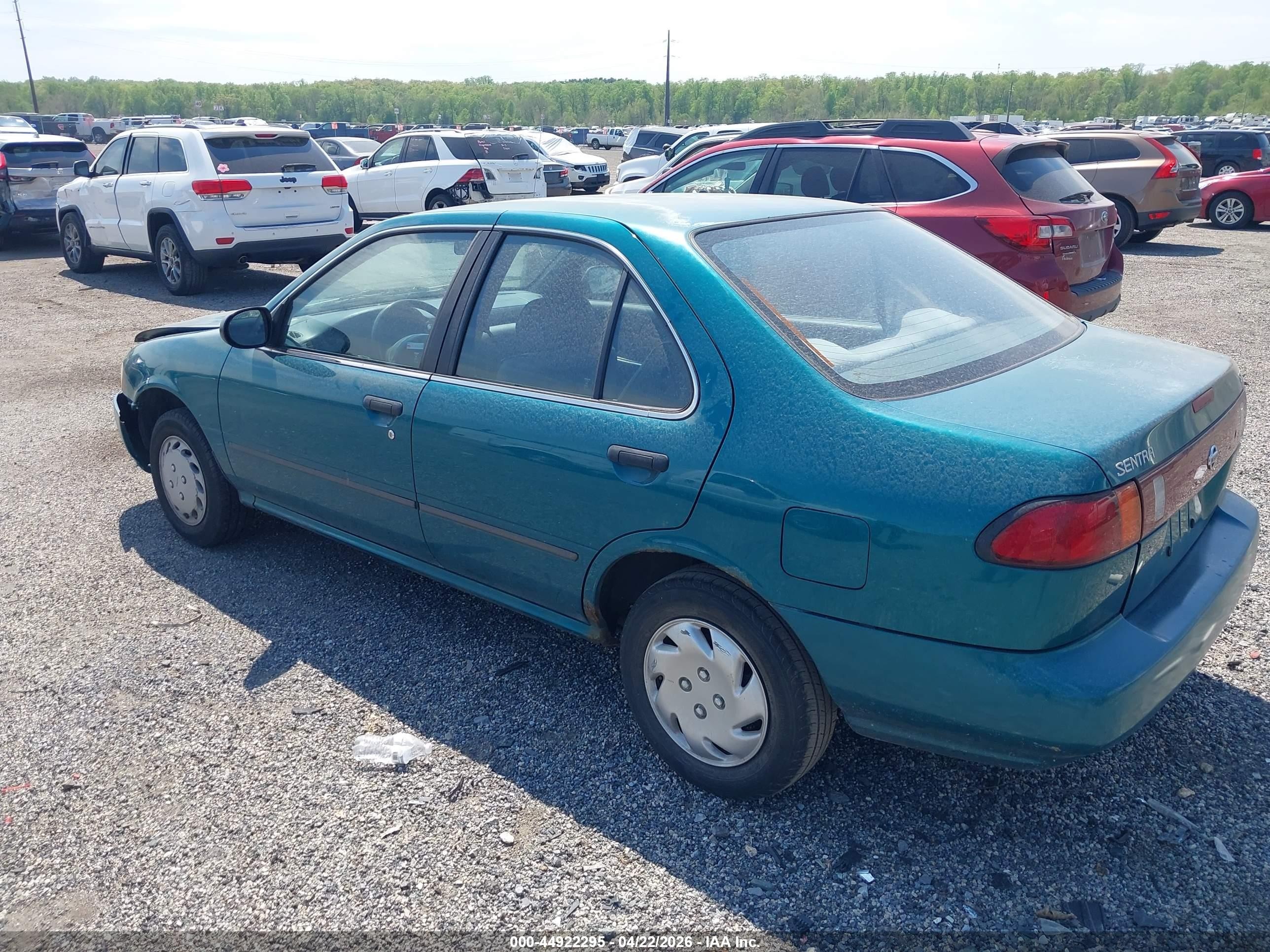 1997 Nissan Sentra Gle/gxe/xe Green vin: 1N4AB41D9VC760785