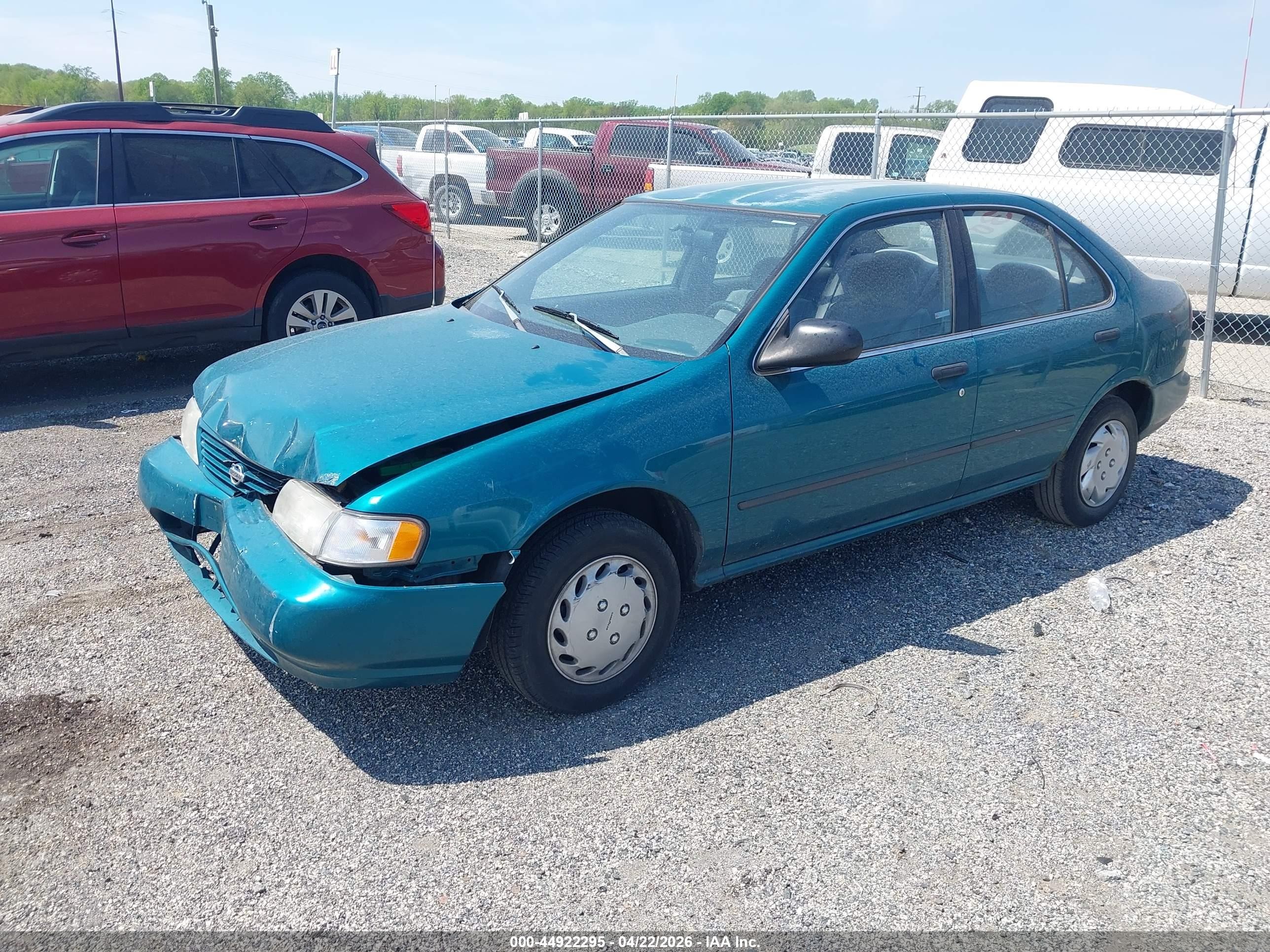 1997 Nissan Sentra Gle/gxe/xe Green vin: 1N4AB41D9VC760785