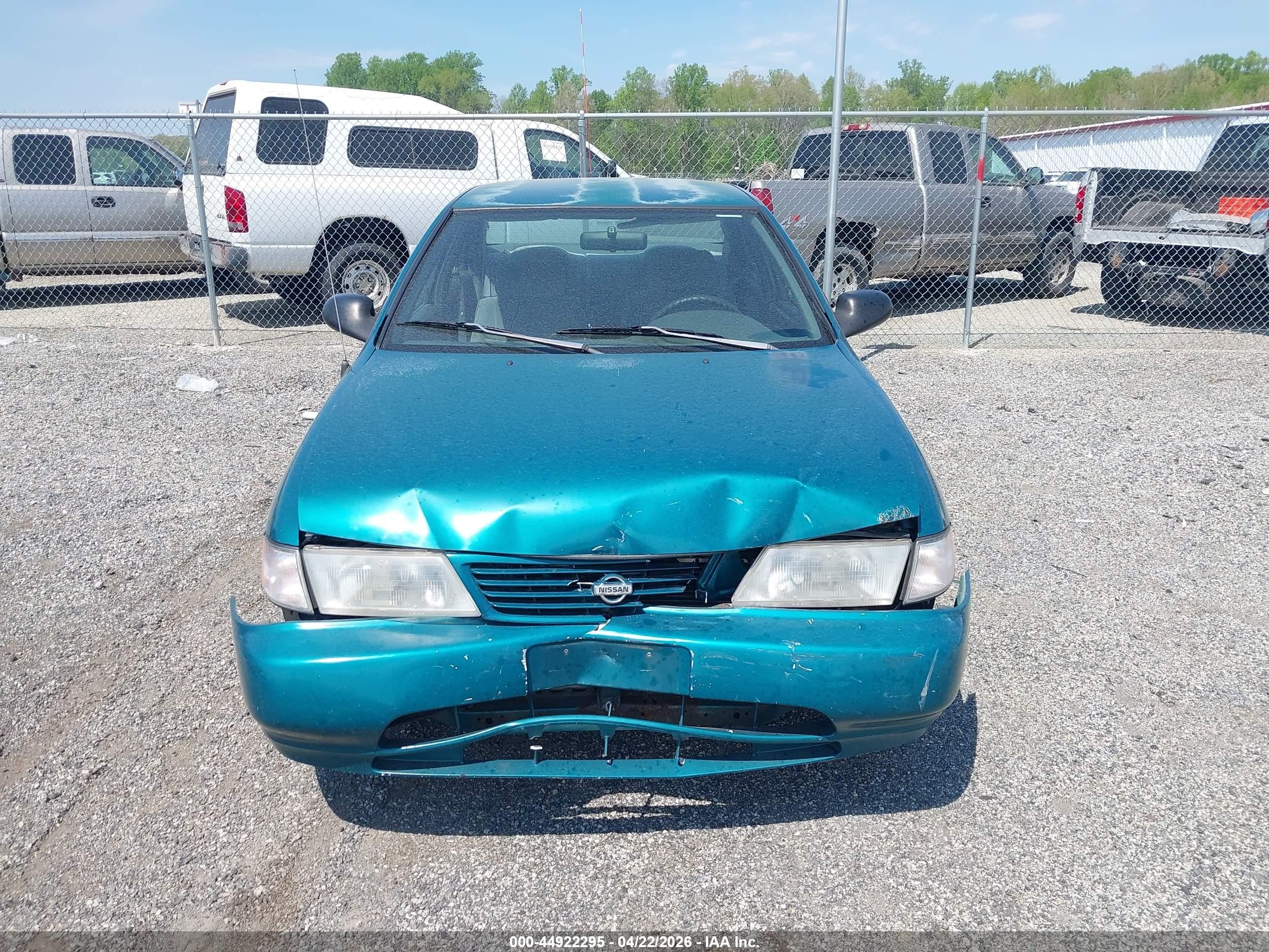 1997 Nissan Sentra Gle/gxe/xe Green vin: 1N4AB41D9VC760785
